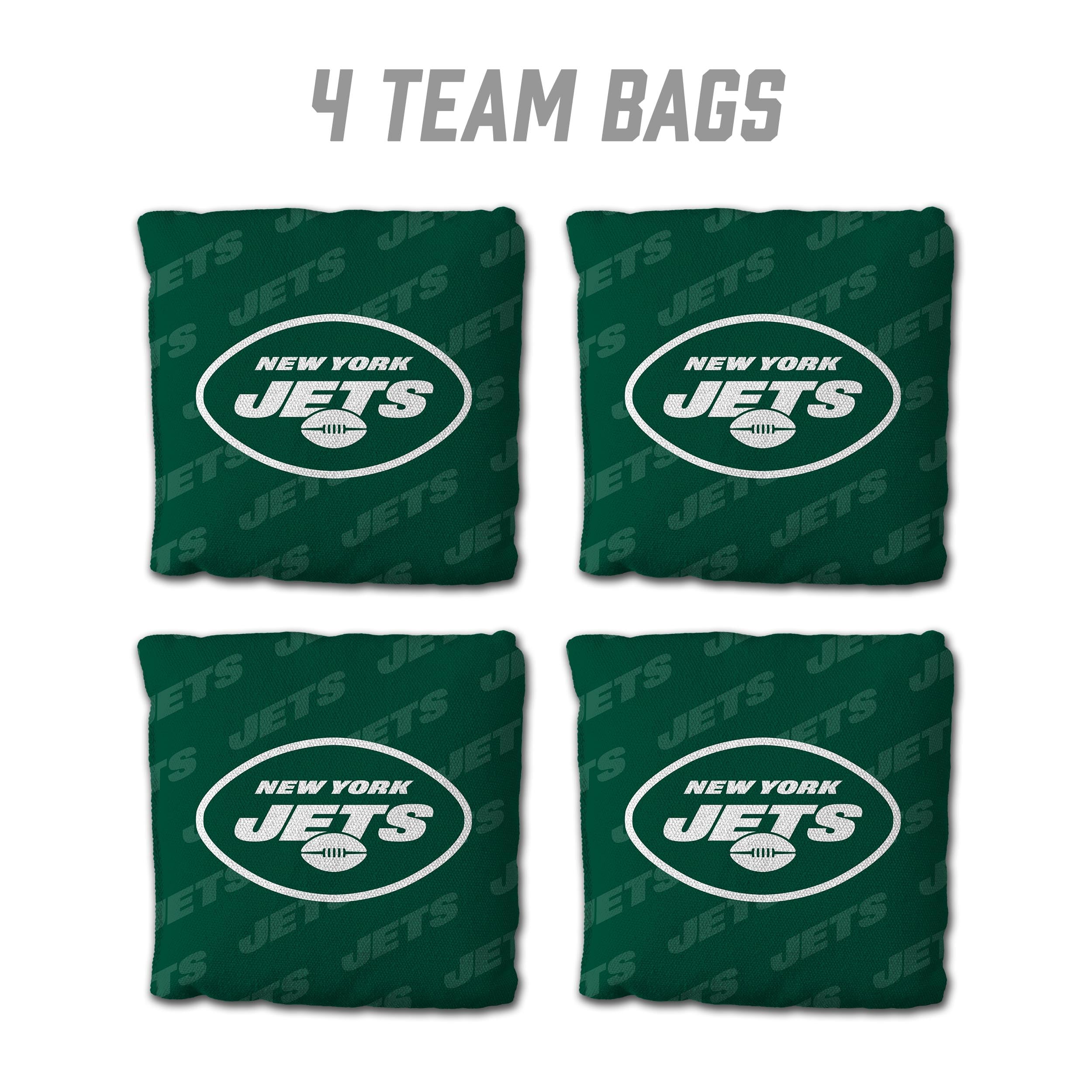 YouTheFan NFL New York Jets Cornhole Bags - 4PK - Green - Sports Collectibles, Sports Memorabilia, Sports Fan Shop, Sports Gifts