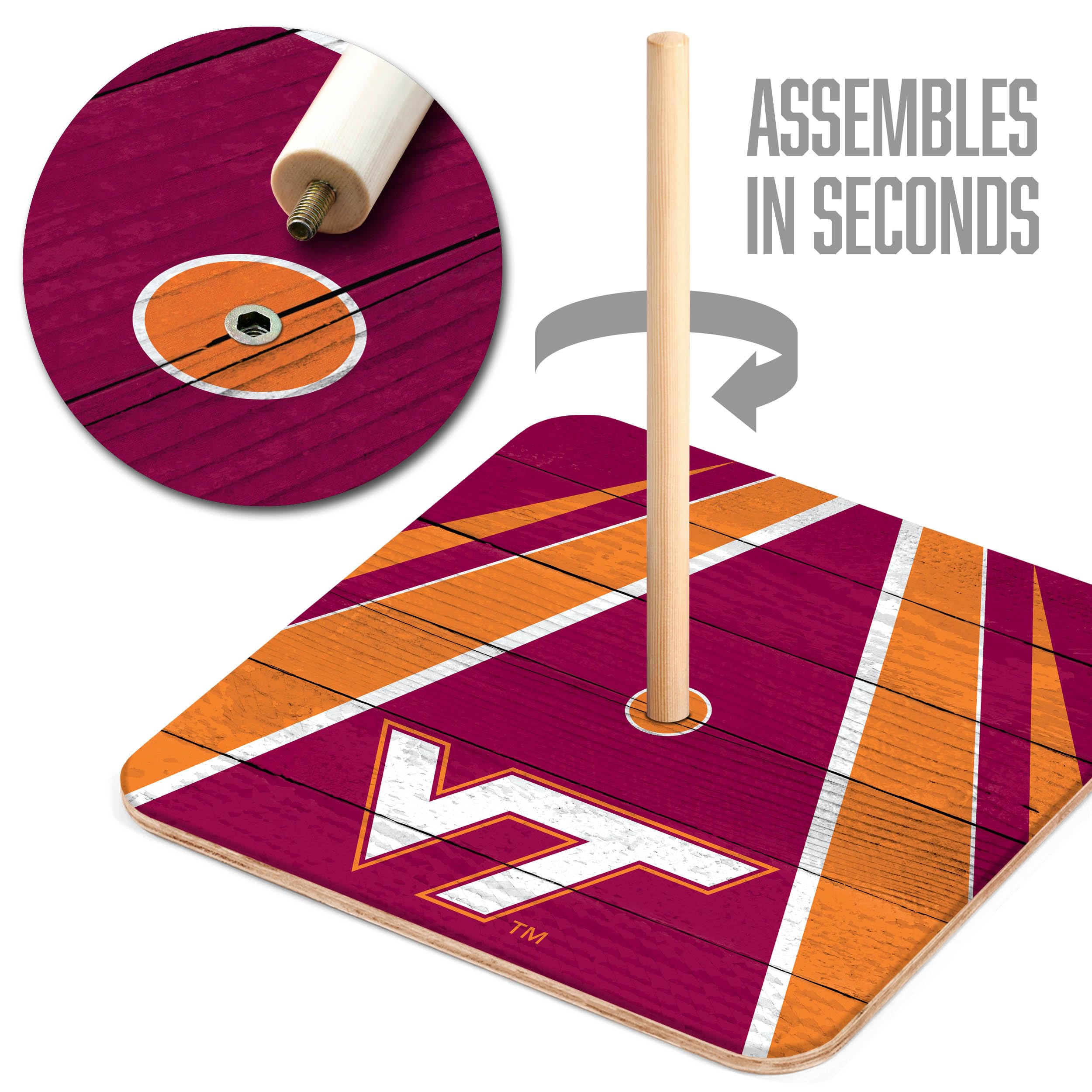 YouTheFan NCAA Virginia Tech Hokies Horseshoe Bags - Sports Collectibles, Sports Memorabilia, Sports Fan Shop, Sports Gifts