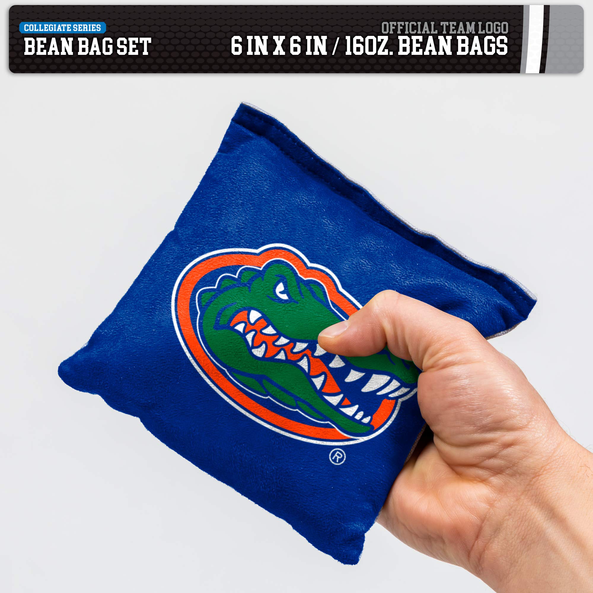 Wild Sports NCAA Florida Gators 8pk Dual Sided Bean Bags, Team Color - Sports Collectibles, Sports Memorabilia, Sports Fan Shop, Sports Gifts