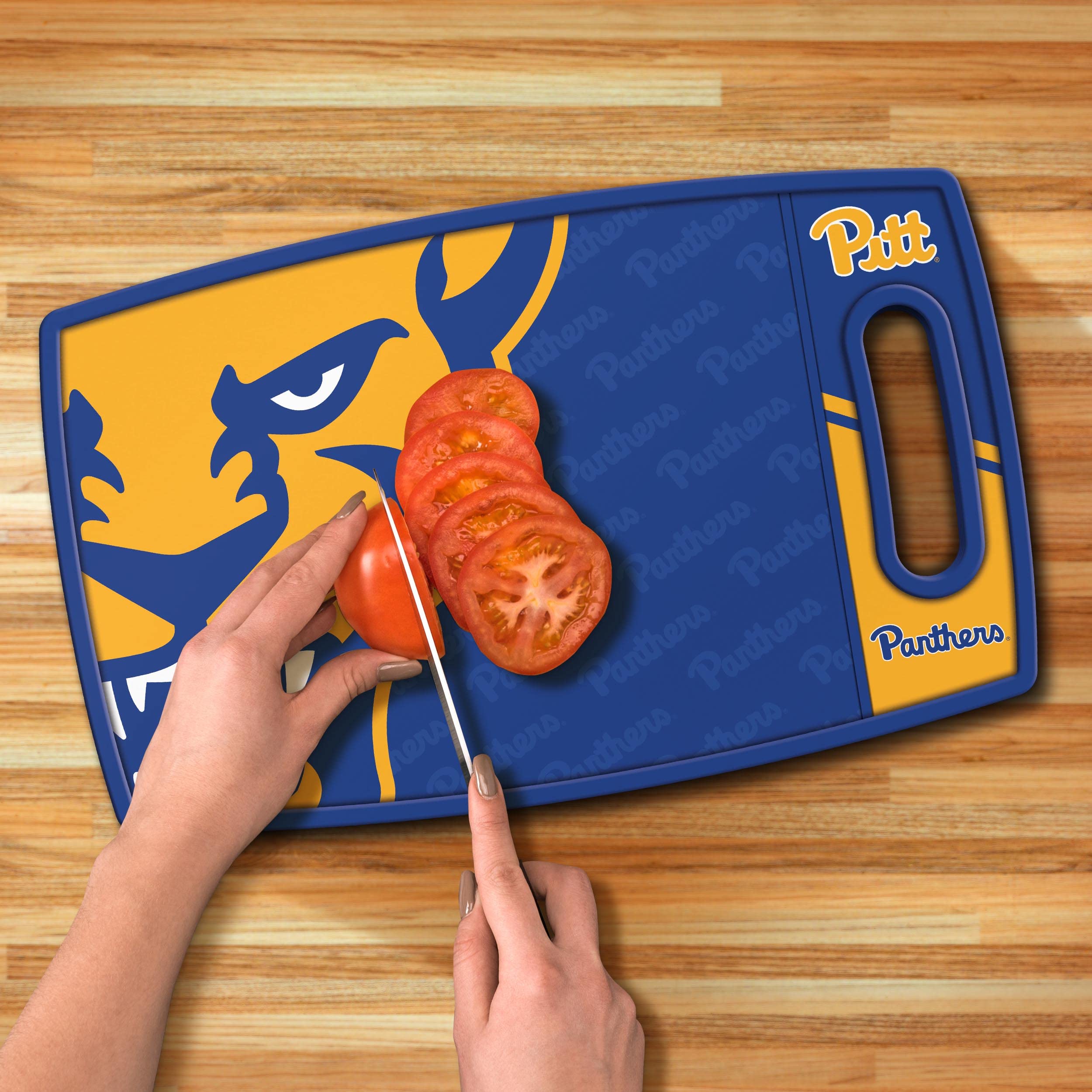 YouTheFan NCAA Pittsburgh Panthers Logo Series Cutting Board - Sports Collectibles, Sports Memorabilia, Sports Fan Shop, Sports Gifts