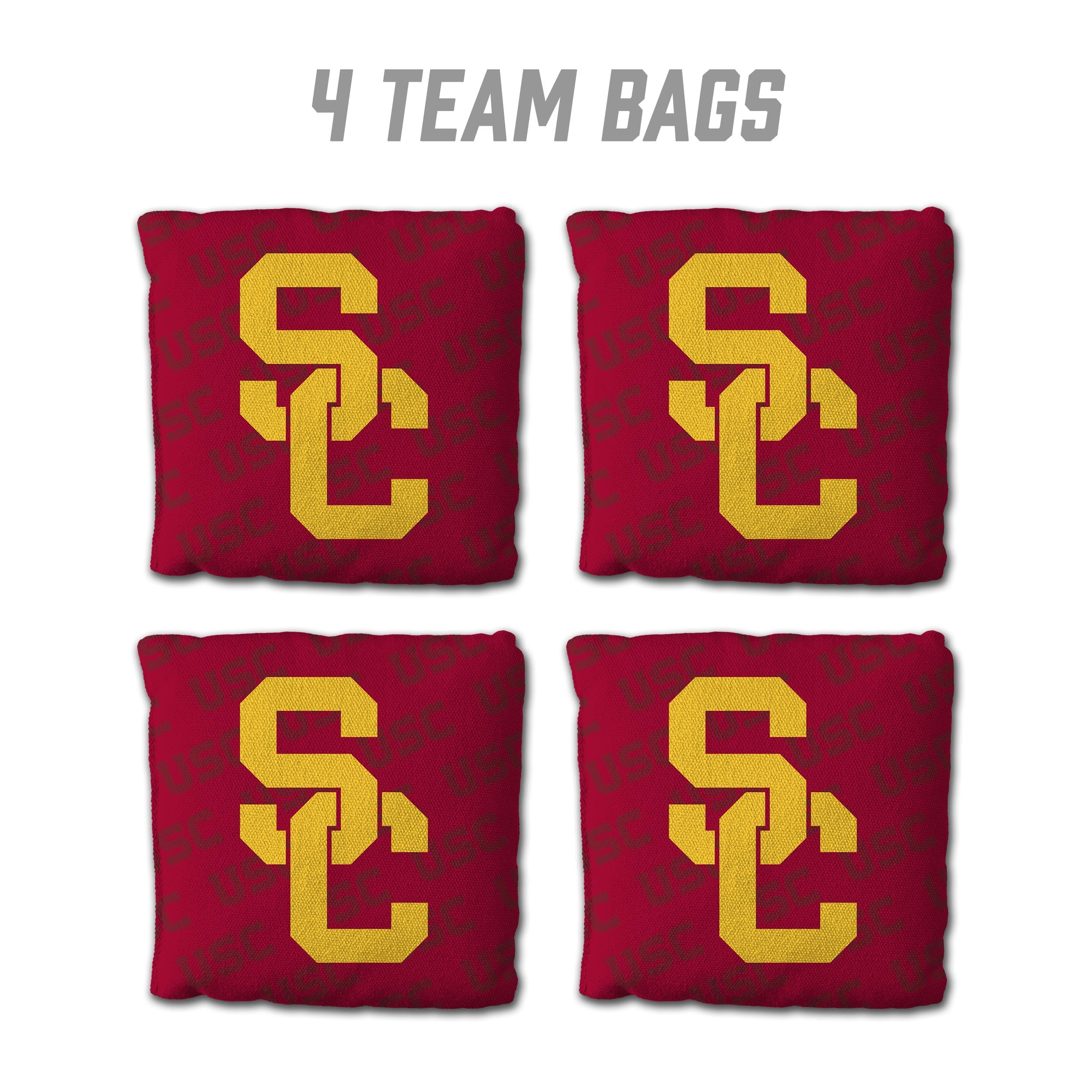 YouTheFan NCAA USC Trojans Cornhole Bags - 4PK - Red - Sports Collectibles, Sports Memorabilia, Sports Fan Shop, Sports Gifts