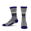 For Bare Feet Mens NFL Baltimore Ravens 5 Star Crew Sock Marble Grey Large - Sports Gifts, Sports Memorabilia, Sports Collectibles, Fan Shop