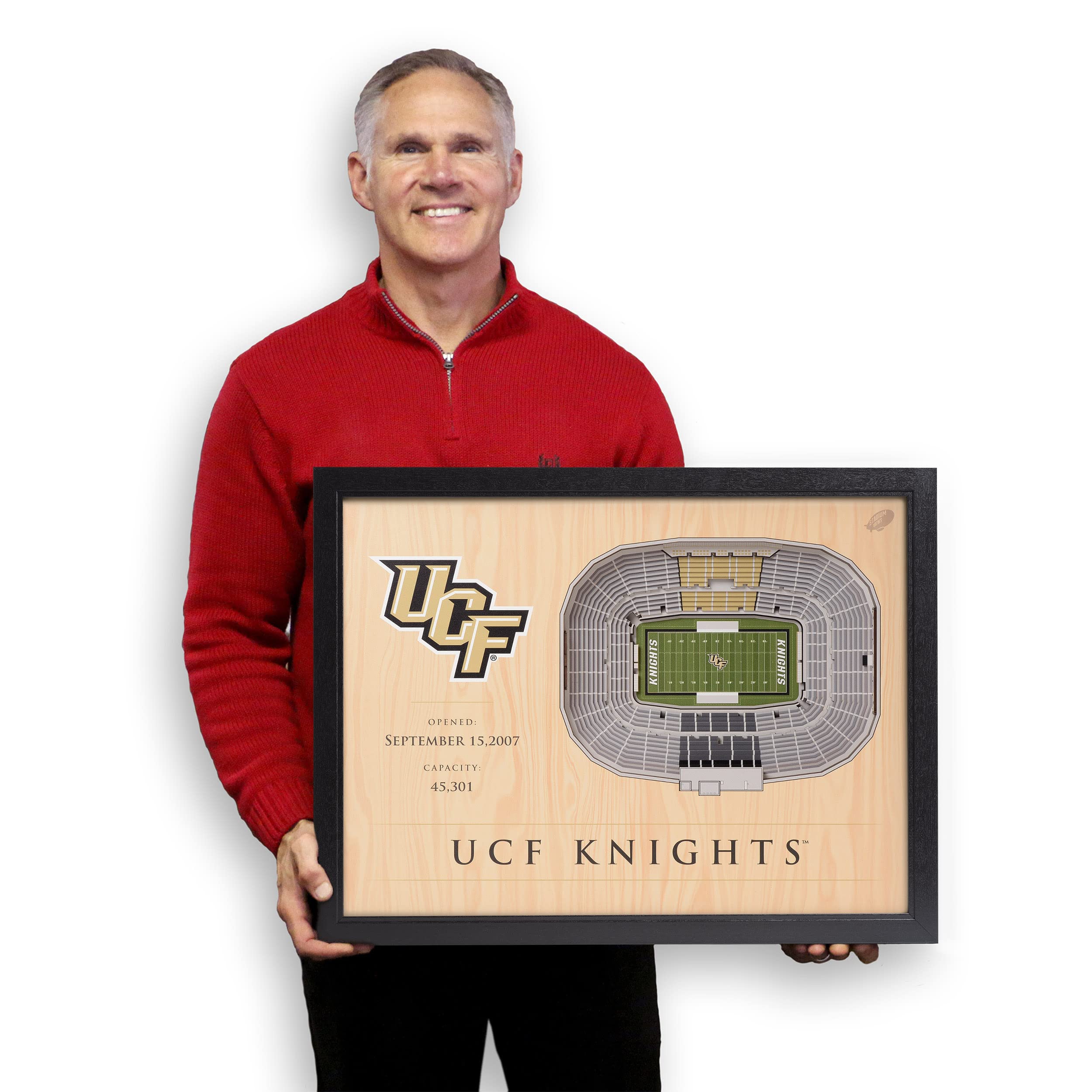 YouTheFan NCAA Central Florida Knights 25-Layer StadiumViews 3D Wall Art - Spectrum Stadium - Sports Collectibles, Sports Memorabilia, Sports Fan Shop, Sports Gifts