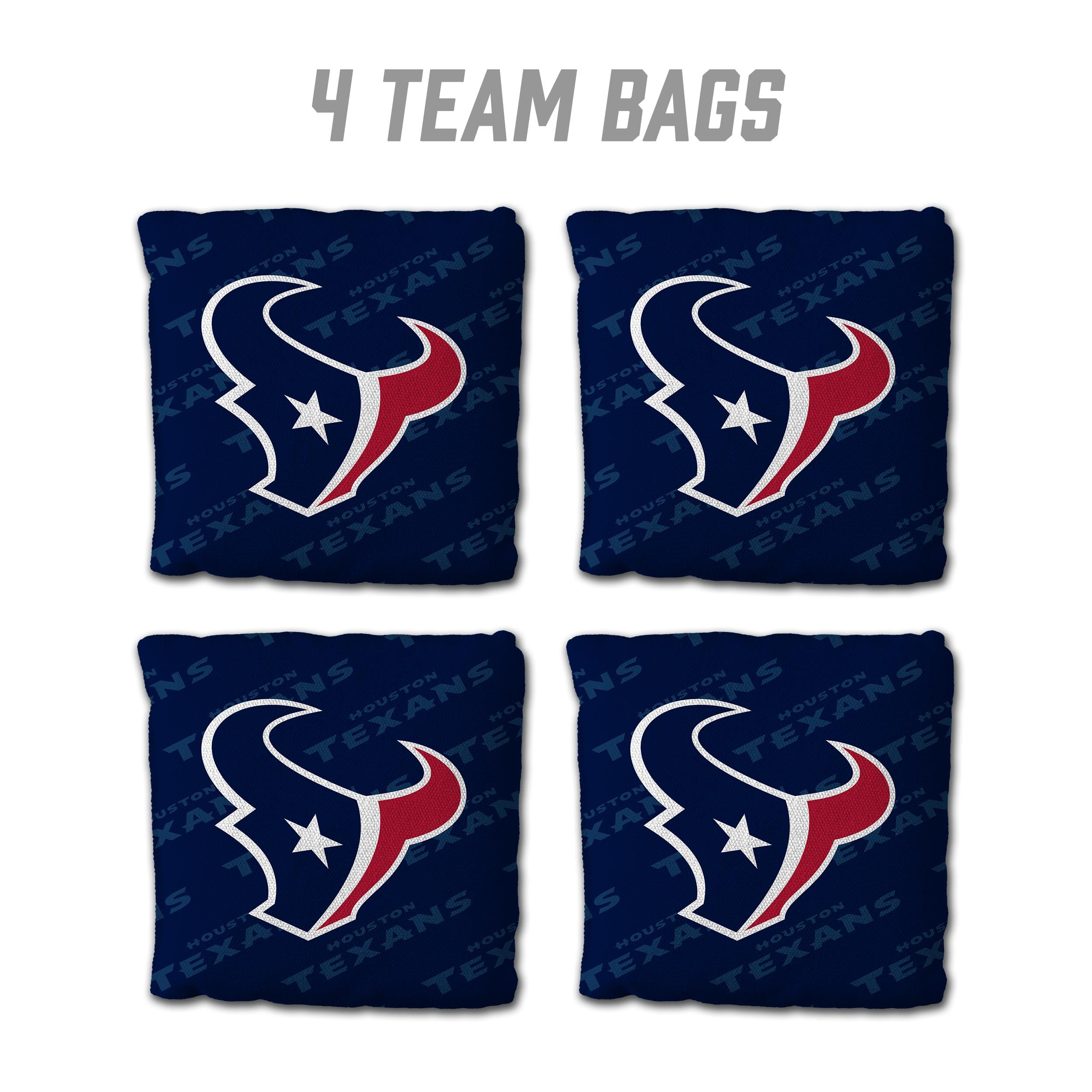 YouTheFan NFL Houston Texans Cornhole Bags - 4PK - Blue - Sports Collectibles, Sports Memorabilia, Sports Fan Shop, Sports Gifts