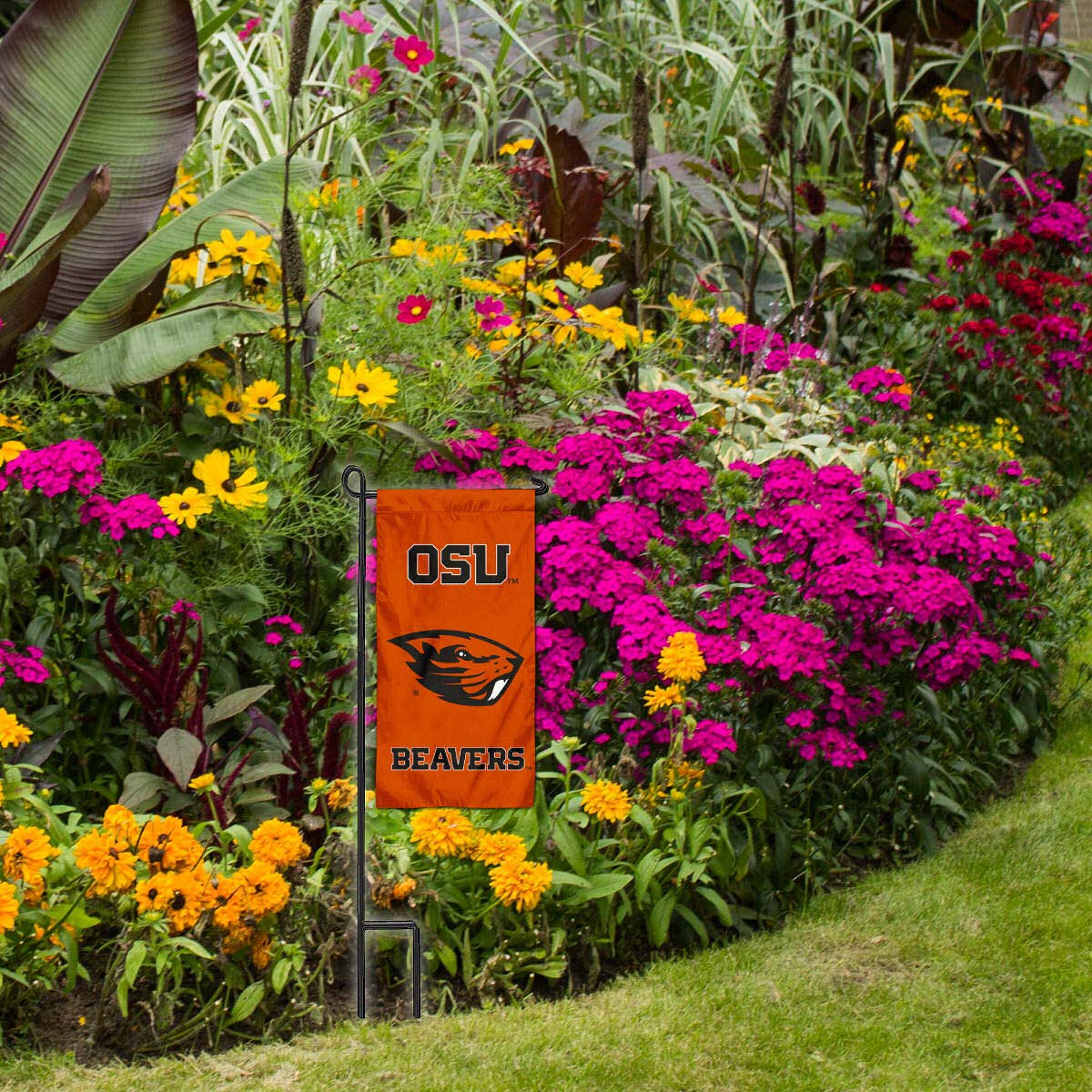 College Flags & Banners Co. Oregon State Beavers Mini Garden and Flower Pot Flag Topper - Sports Gifts, Sports Memorabilia, Sports Collectibles, Fan Shop
