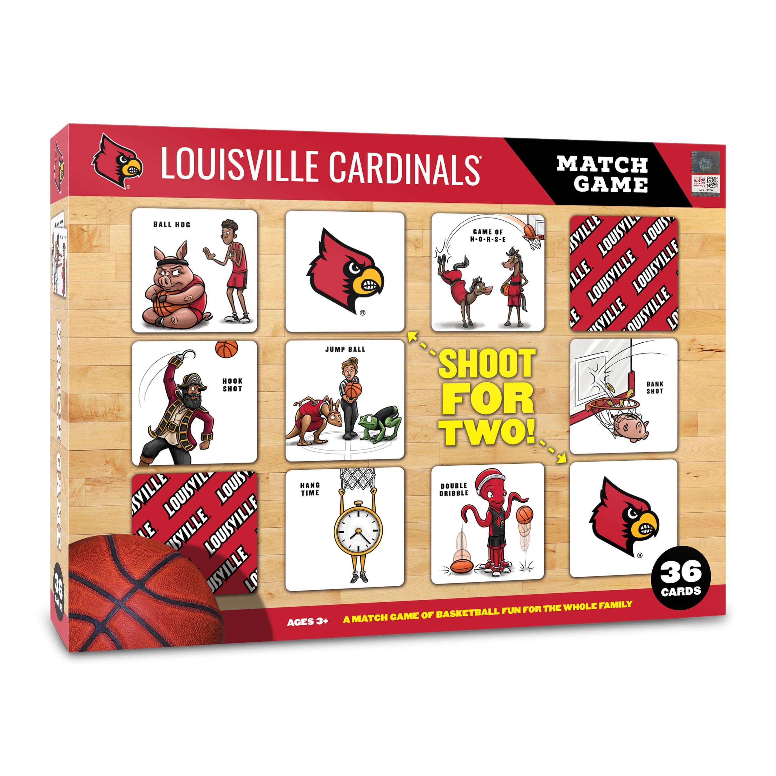 YouTheFan NCAA Louisville Cardinals Licensed Memory Match Game - Sports Gifts, Sports Memorabilia, Sports Collectibles, Fan Shop
