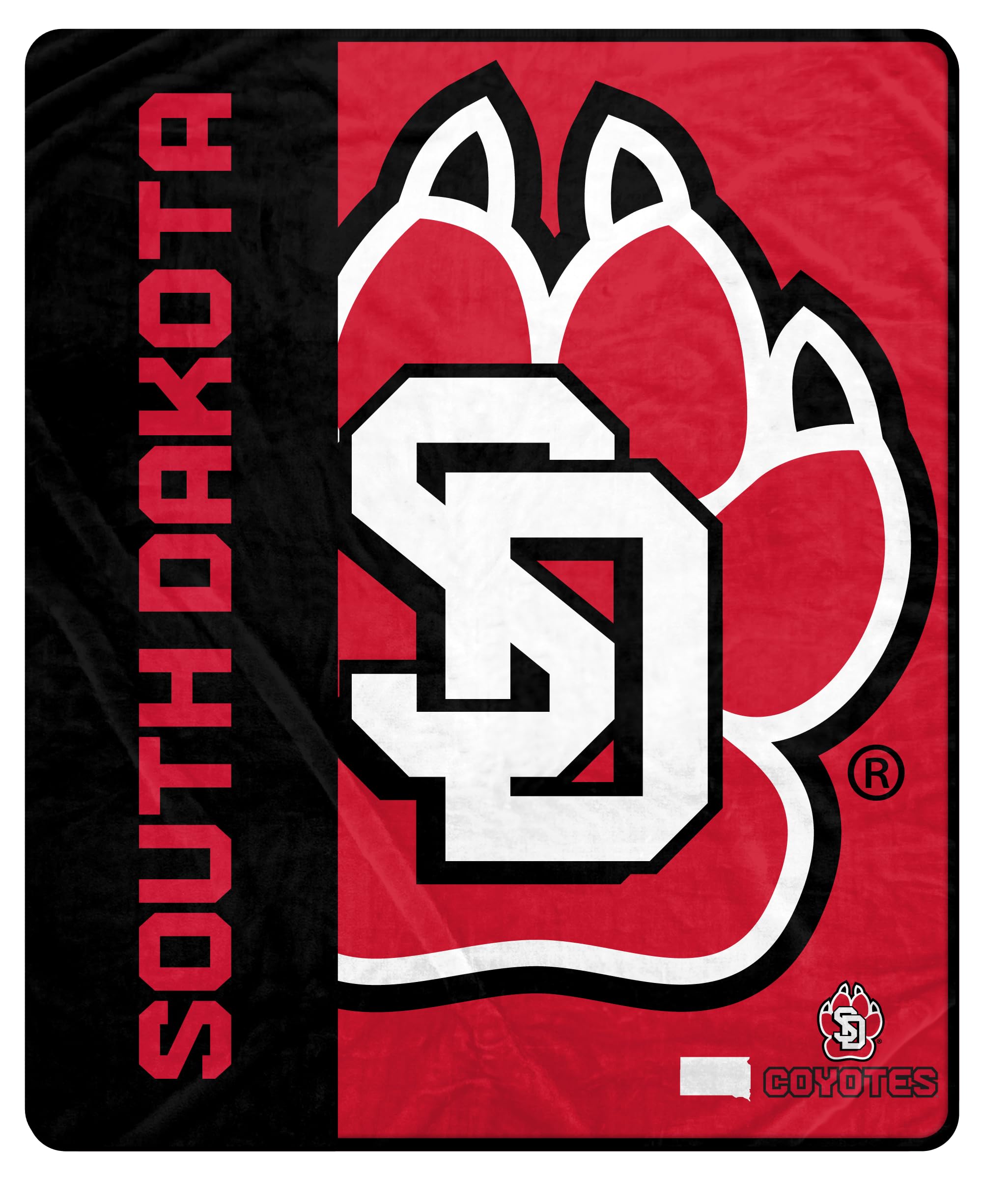Proformance Home NCAA South Dakota Coyotes Endzone Ultra Soft Tailgate Throw - Sports Gifts, Sports Memorabilia, Sports Collectibles, Fan Shop