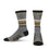 For Bare Feet Mens NFL New Orleans Saints 5 Star Crew Sock Marble Grey Large - Sports Gifts, Sports Memorabilia, Sports Collectibles, Fan Shop