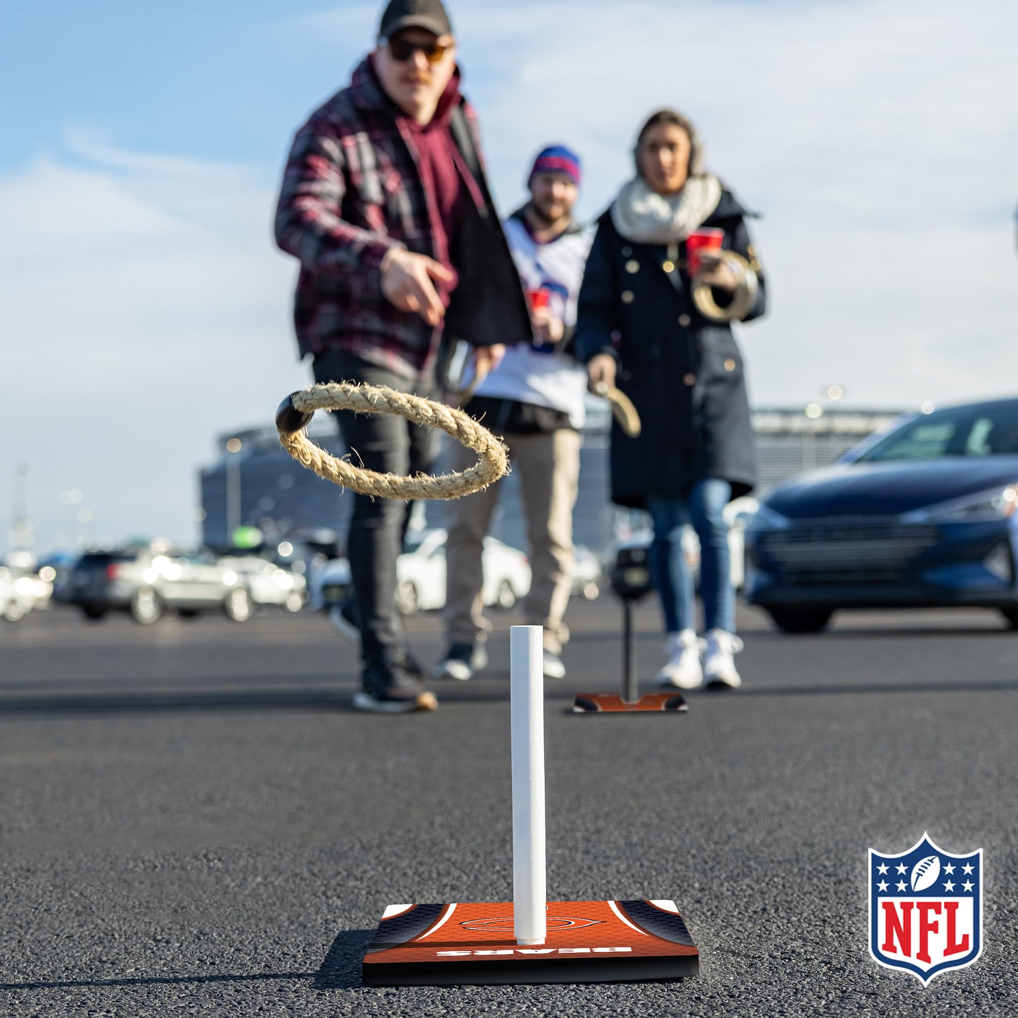 Wild Sports NFL Quoits Set with Direct Print HD Team Graphics – Tailgate Ring Toss Game – Great Gift for Any Football Fan! Ring Toss Family Outdoor Games for The Beach, BBQ, or Tailgate Party - Sports Collectibles, Sports Memorabilia, Sports Fan Shop, Sports Gifts