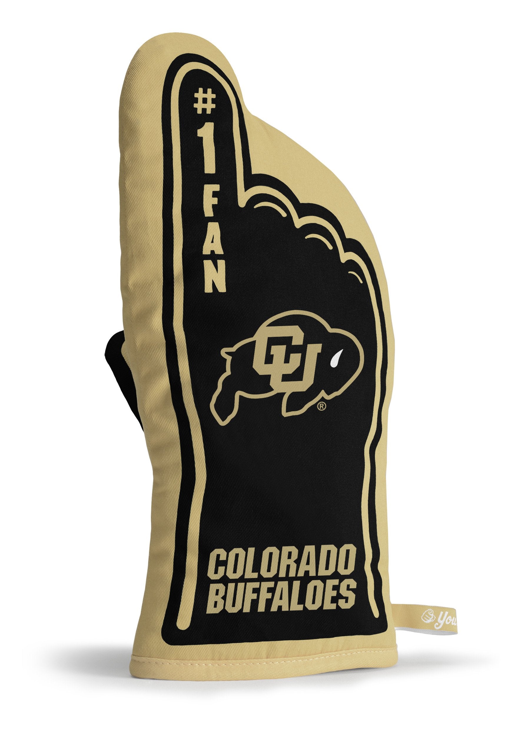 YouTheFan NCAA Colorado Buffaloes #1 Oven Mitt , 13.25" x 6.5" - Sports Collectibles, Sports Memorabilia, Sports Fan Shop, Sports Gifts