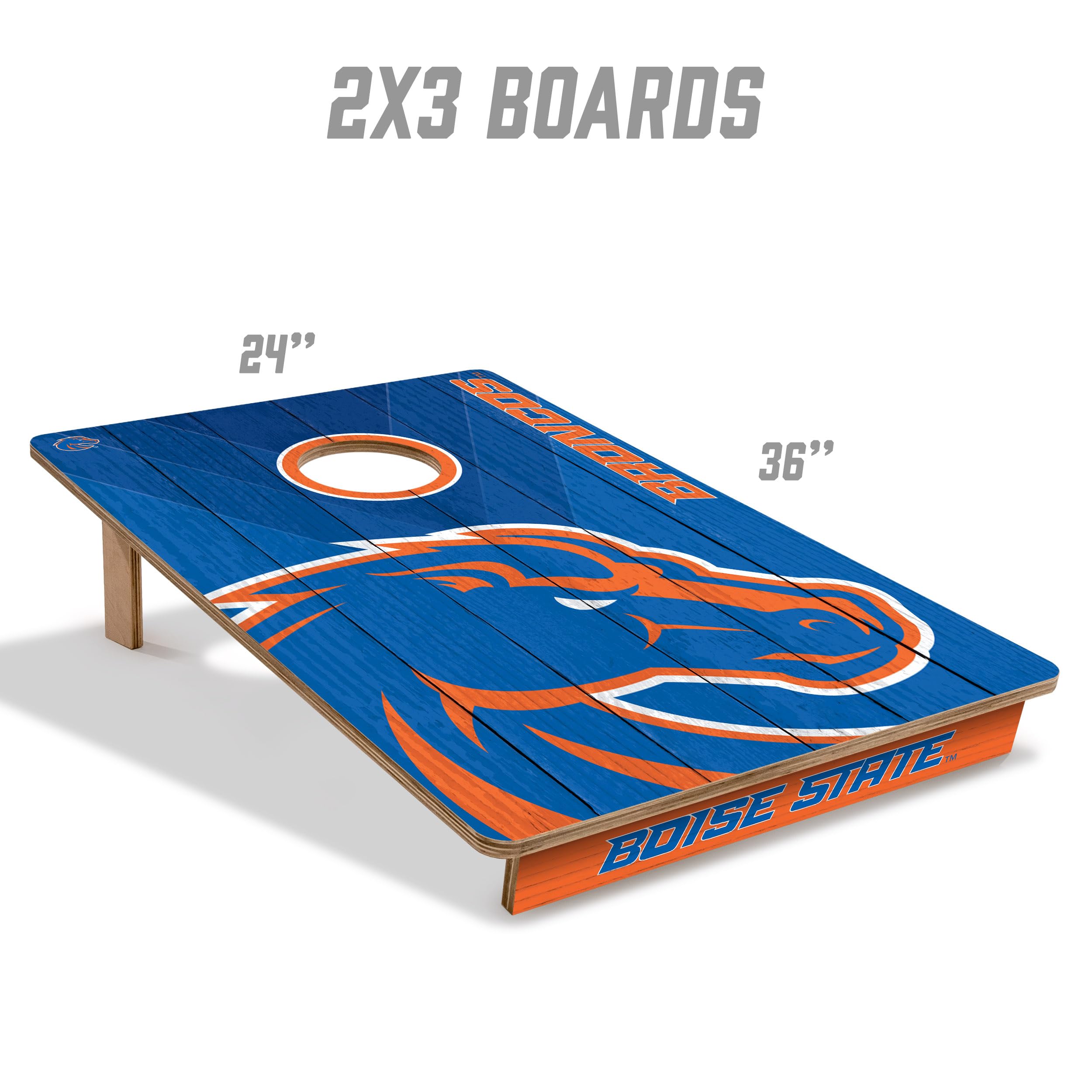 YouTheFan NCAA Boise State Broncos 2’ x 3’ Wood Cornhole Game with Logo Bags - Sports Collectibles, Sports Memorabilia, Sports Fan Shop, Sports Gifts