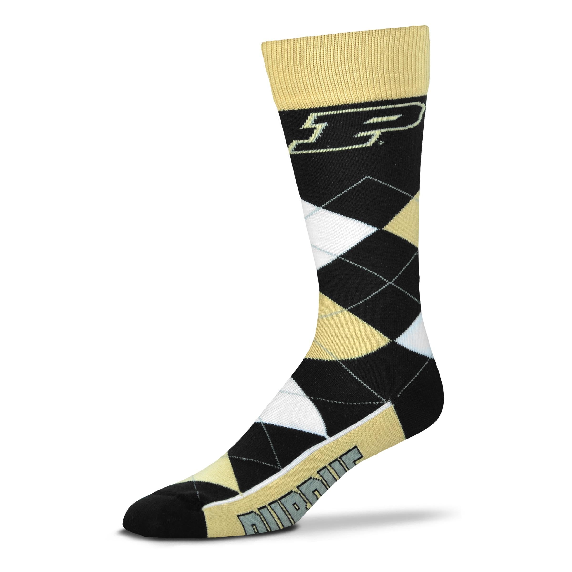 For Bare Feet NCAA Purdue Boilermakers Argyle Line Up Dress Sock Team Color OSFM - Sports Gifts, Sports Memorabilia, Sports Collectibles, Fan Shop