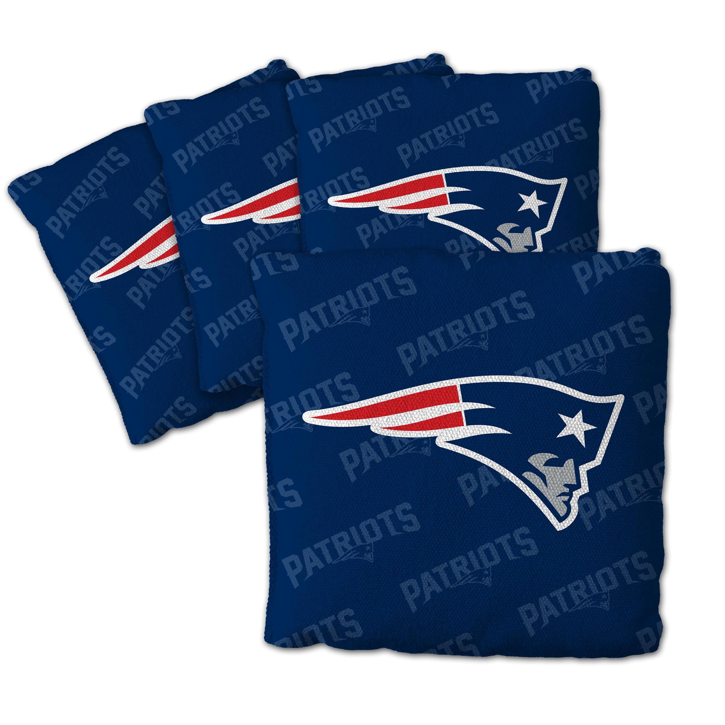 YouTheFan NFL New England Patriots Cornhole Bags - 4PK - Blue - Sports Collectibles, Sports Memorabilia, Sports Fan Shop, Sports Gifts