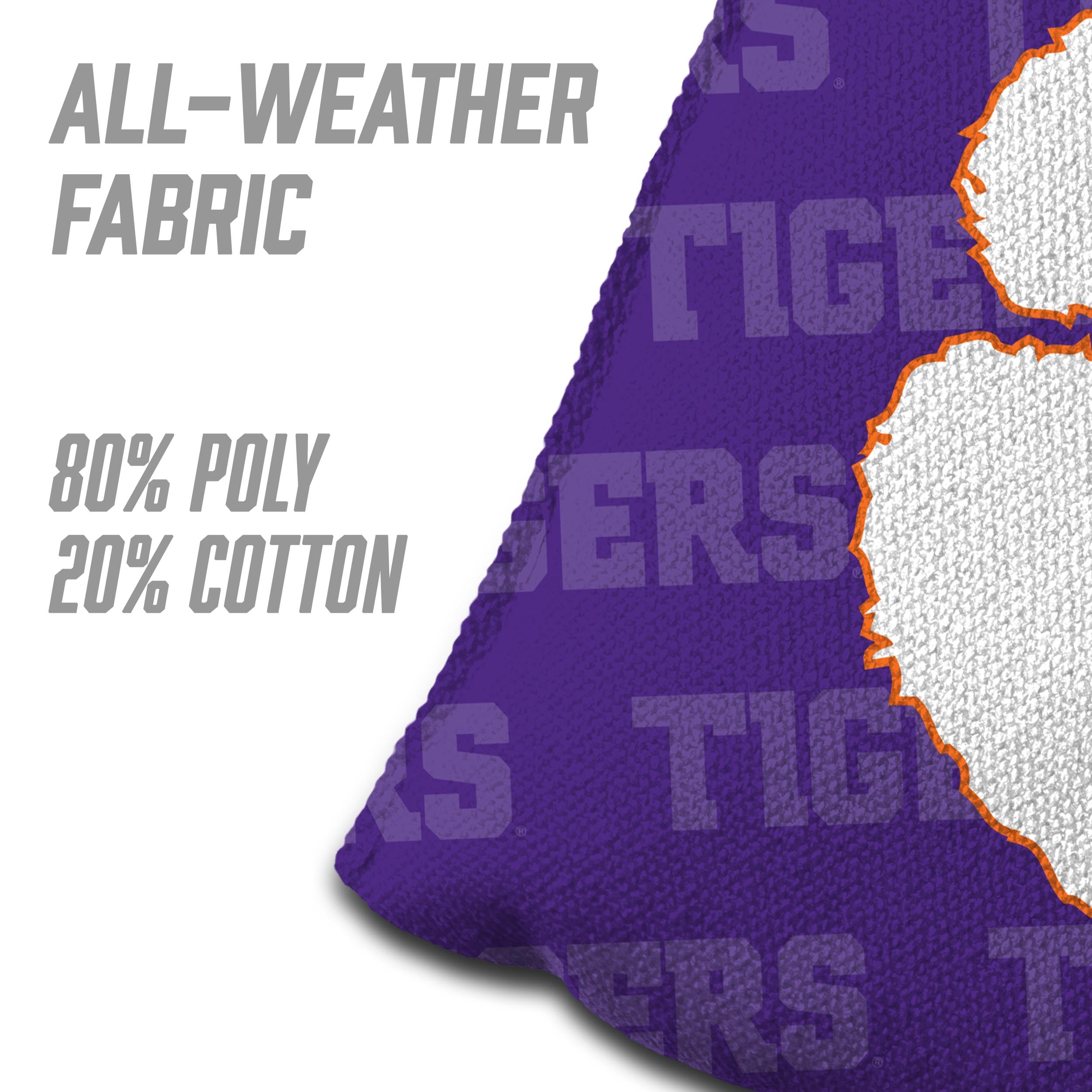 YouTheFan NCAA Clemson Tigers Cornhole Bags - 4PK - Purple - Sports Collectibles, Sports Memorabilia, Sports Fan Shop, Sports Gifts