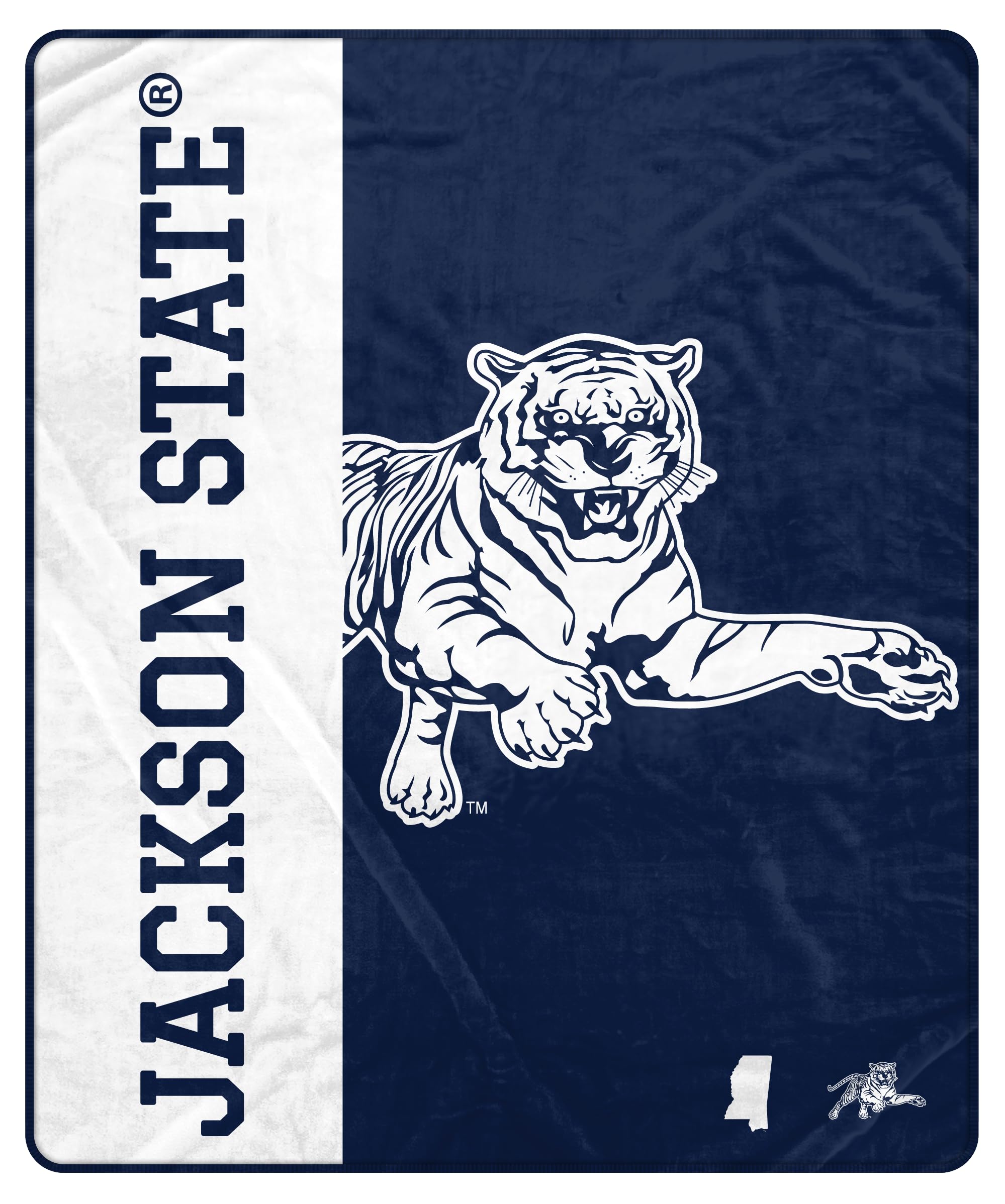 Proformance Home NCAA Jackson State Tigers Endzone Ultra Soft Tailgate Throw - Sports Gifts, Sports Memorabilia, Sports Collectibles, Fan Shop