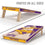 YouTheFan NCAA Northern Iowa Panthers 2’ x 4’ Professional Wood Cornhole Game with Logo Bags - Sports Collectibles, Sports Memorabilia, Sports Fan Shop, Sports Gifts