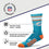 For Bare Feet NFL Youth 4 Stripe Deuce Crew Sock, Miami Dolphins, One Size - Sports Gifts, Sports Memorabilia, Sports Collectibles, Fan Shop