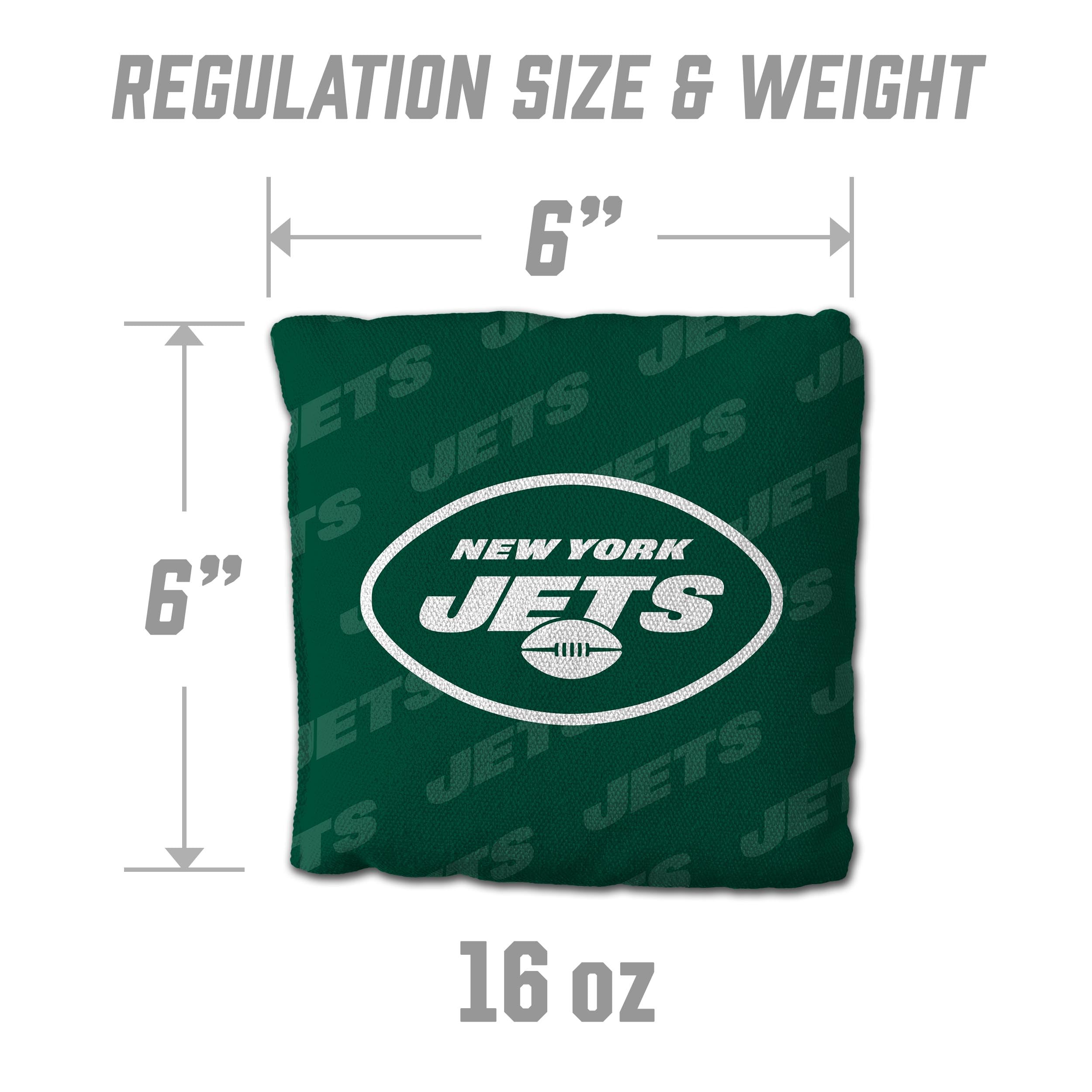 YouTheFan NFL New York Jets Cornhole Bags - 4PK - Green - Sports Collectibles, Sports Memorabilia, Sports Fan Shop, Sports Gifts