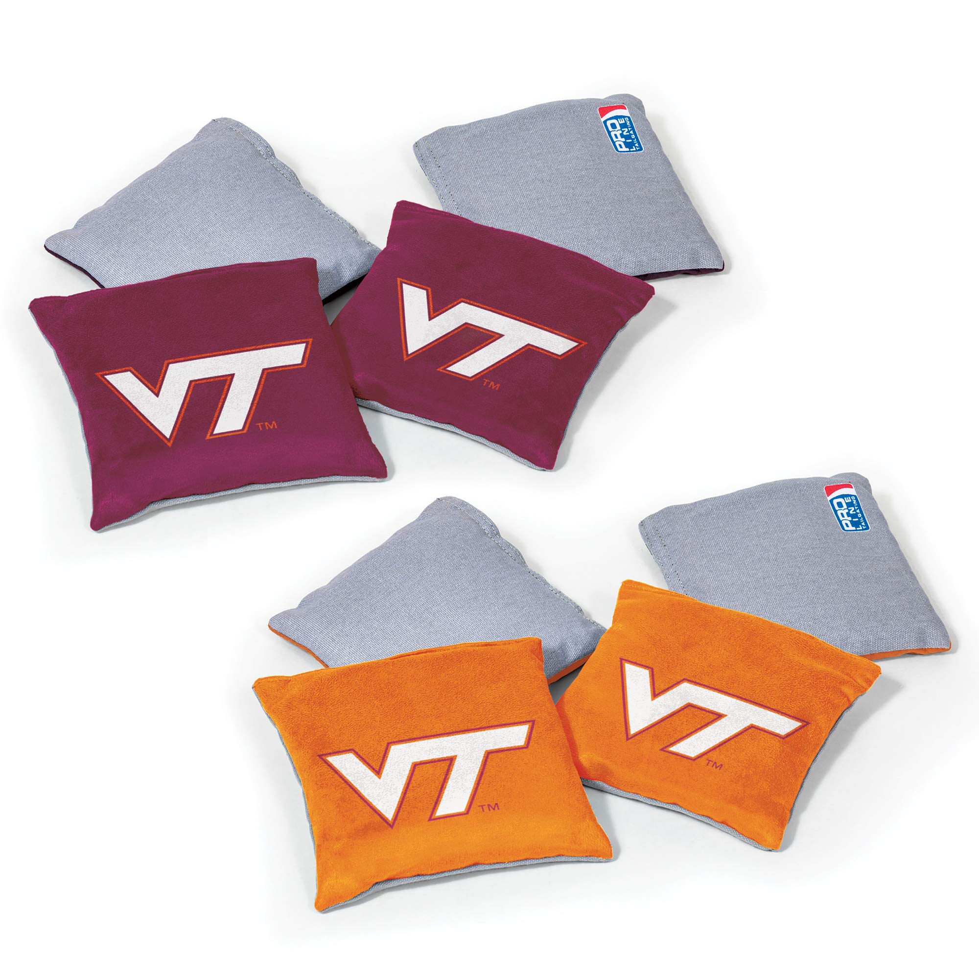 Wild Sports NCAA Virginia Tech Hokies 8pk Dual Sided Bean Bags, Team Color - Sports Collectibles, Sports Memorabilia, Sports Fan Shop, Sports Gifts