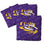 YouTheFan NCAA LSU Tigers Cornhole Bags - 4PK - Purple - Sports Collectibles, Sports Memorabilia, Sports Fan Shop, Sports Gifts