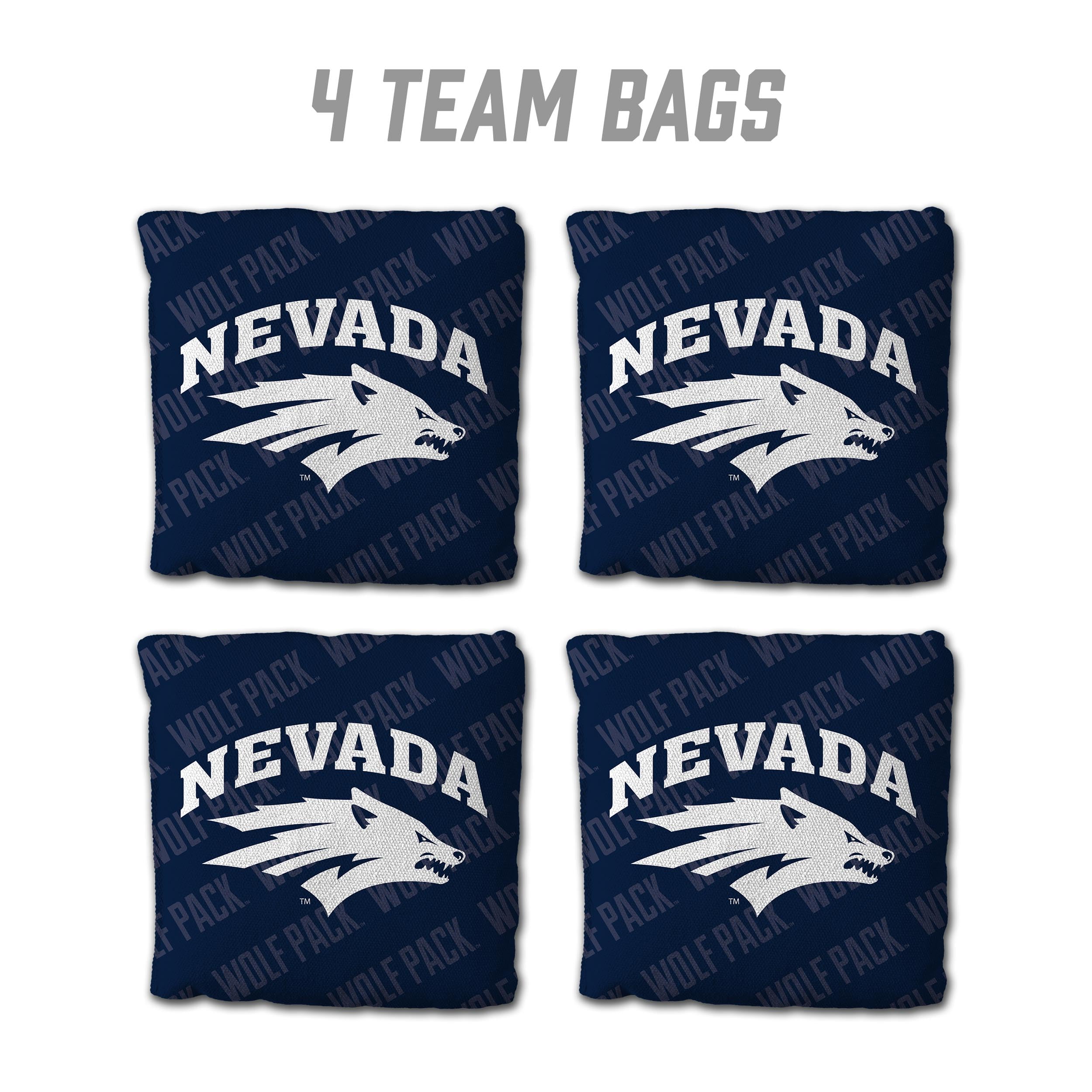 YouTheFan NCAA Nevada Wolf Pack Cornhole Bags - 4PK - Blue - Sports Collectibles, Sports Memorabilia, Sports Fan Shop, Sports Gifts