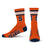 For Bare Feet NCAA Syracuse Orange 4 Stripe Deuce Crew Sock Team Color LARGE - Sports Gifts, Sports Memorabilia, Sports Collectibles, Fan Shop