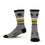 For Bare Feet Mens NCAA Iowa Hawkeyes 5 Star Crew Sock Marble Grey Large - Sports Gifts, Sports Memorabilia, Sports Collectibles, Fan Shop