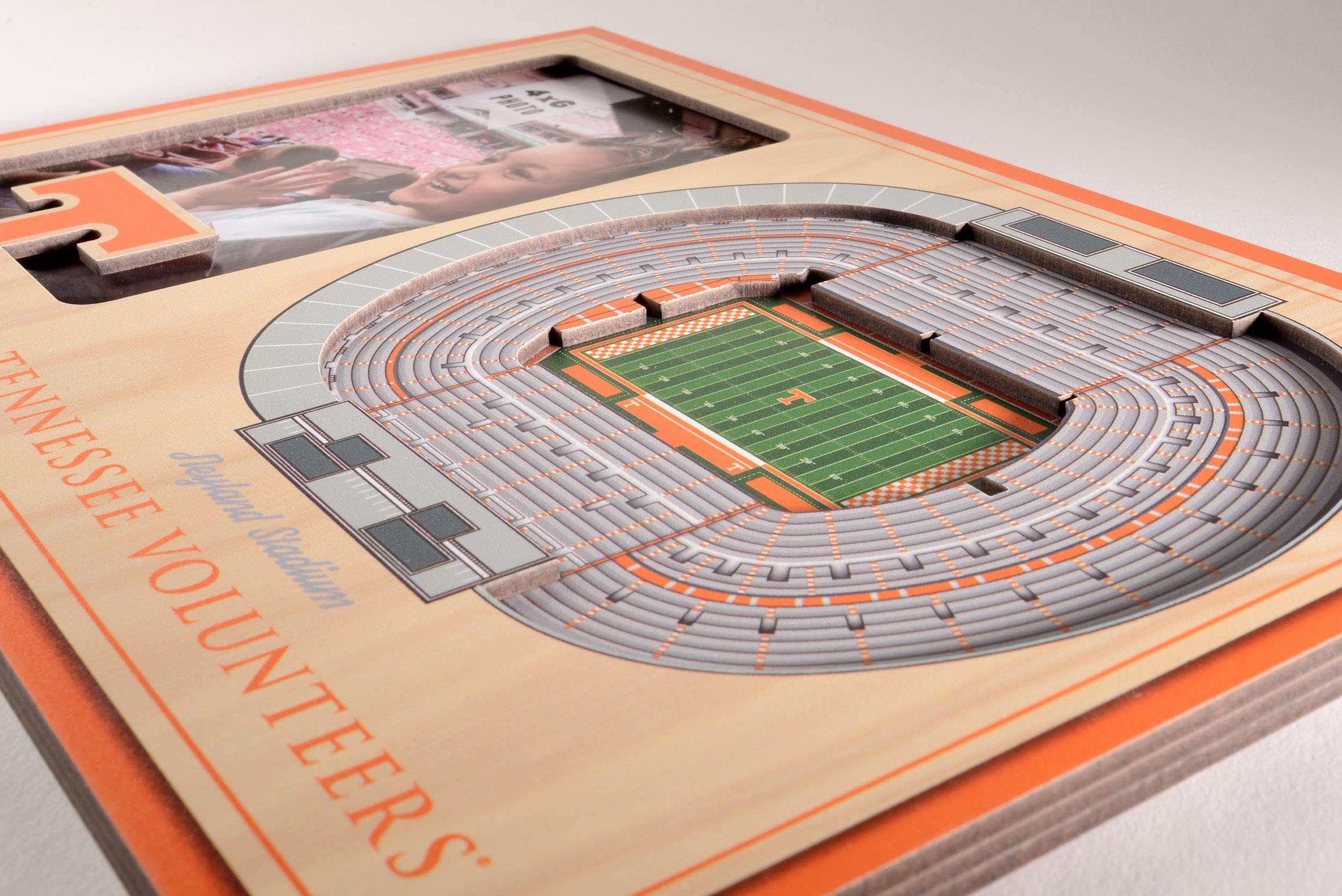 YouTheFan NCAA Tennessee Volunteers 3D StadiumView Picture Frame - Neyland Stadium, 12" x 8" - Sports Collectibles, Sports Memorabilia, Sports Fan Shop, Sports Gifts
