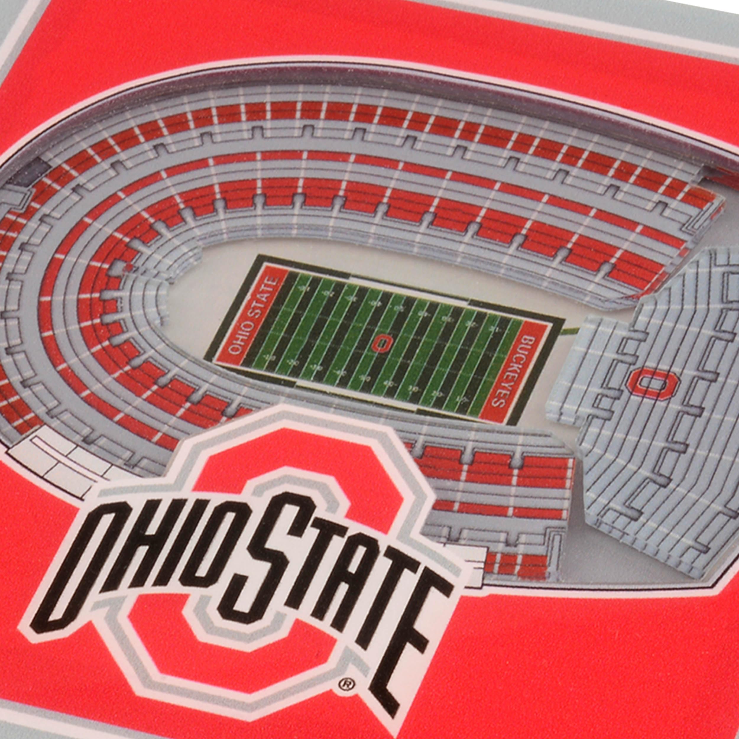 YouTheFan NCAA Ohio State Buckeyes Licensed Fan Cribbage Wood Board Game - Sports Collectibles, Sports Memorabilia, Sports Fan Shop, Sports Gifts