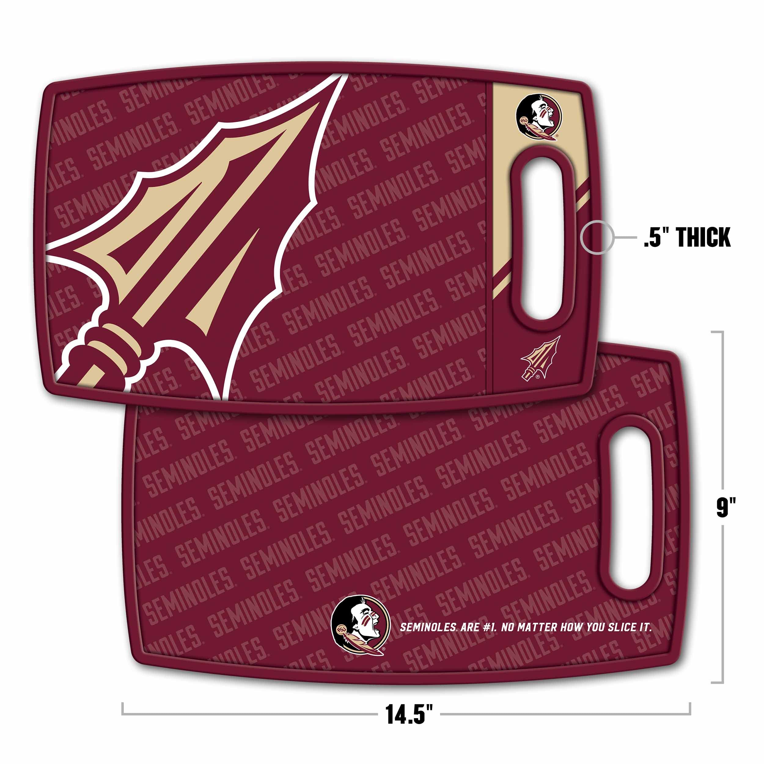 YouTheFan NCAA Florida State Seminoles Logo Series Cutting Board - Sports Collectibles, Sports Memorabilia, Sports Fan Shop, Sports Gifts