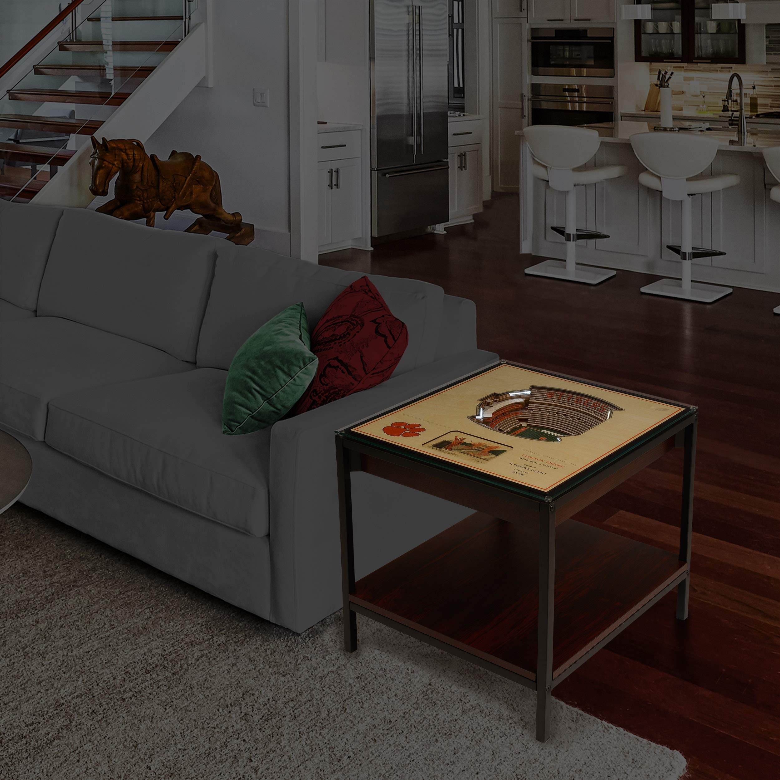 YouTheFan NCAA Clemson Tigers 25-Layer StadiumViews Lighted End Table - Memorial Stadium - Sports Collectibles, Sports Memorabilia, Sports Fan Shop, Sports Gifts
