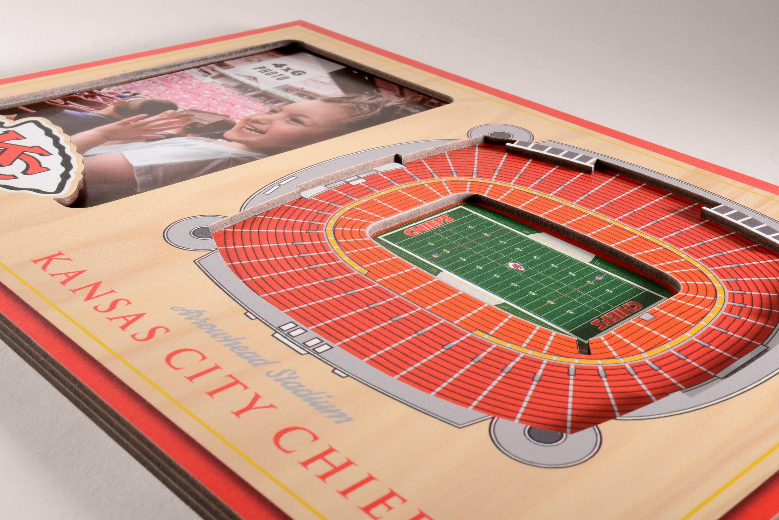 YouTheFan NFL Kansas City Chiefs 3D StadiumViews Picture Frame - Sports Collectibles, Sports Memorabilia, Sports Fan Shop, Sports Gifts