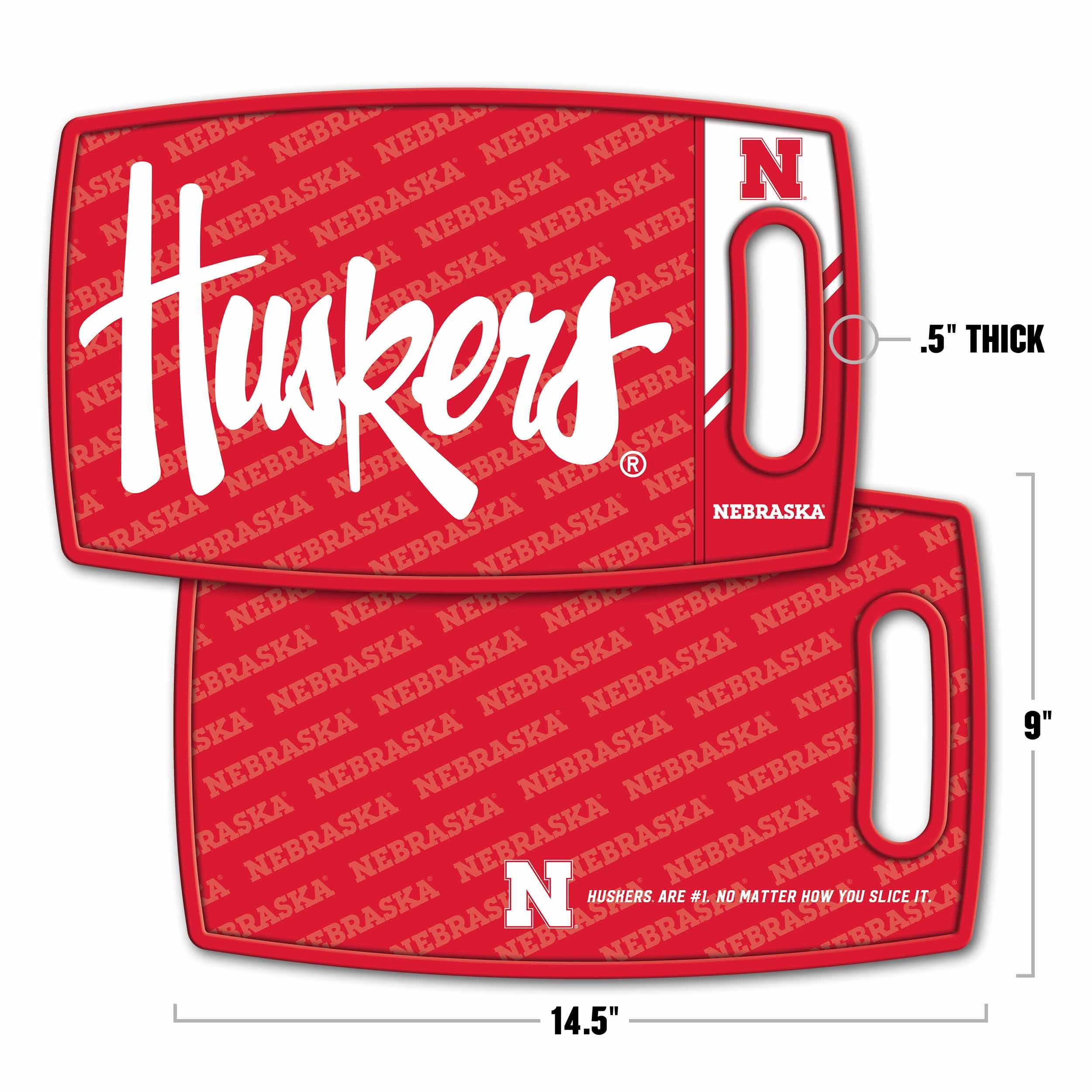 YouTheFan NCAA Nebraska Cornhuskers Logo Series Cutting Board - Sports Collectibles, Sports Memorabilia, Sports Fan Shop, Sports Gifts