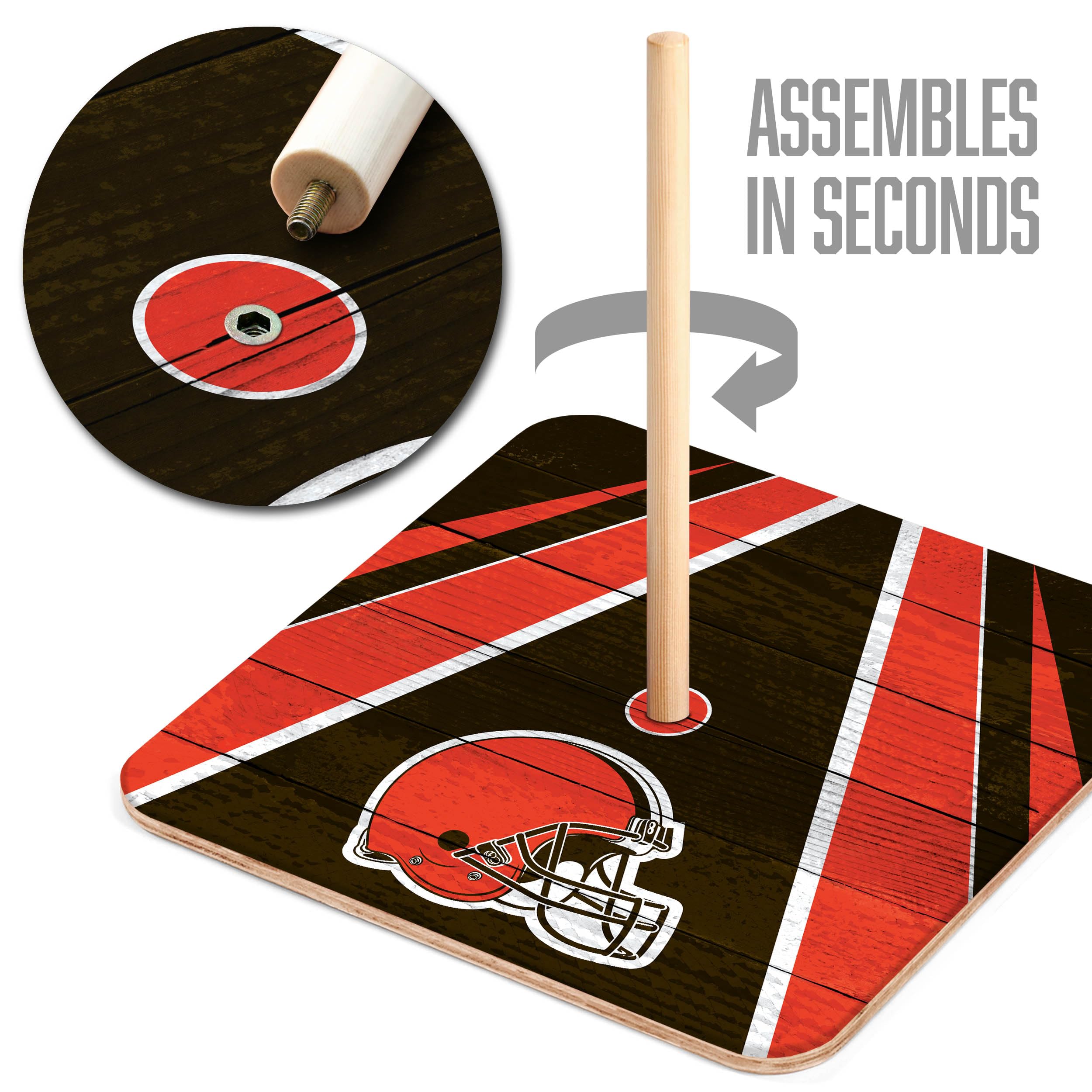 YouTheFan NFL Cleveland Browns Horseshoe Bags Game - Sports Collectibles, Sports Memorabilia, Sports Fan Shop, Sports Gifts