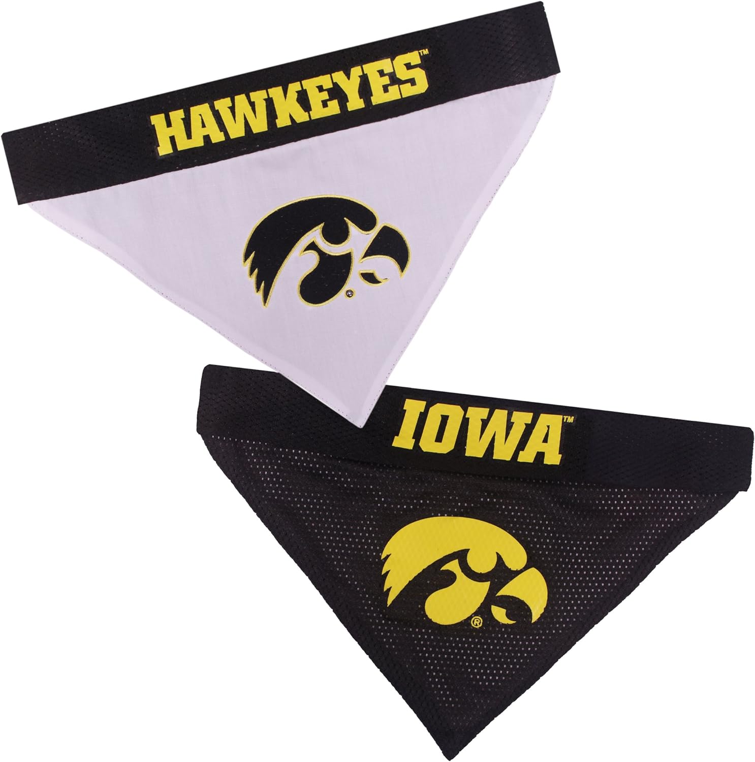 Iowa Hawkeyes Reversible Bandana Pets First - Sports Collectibles, Sports Memorabilia, Sports Fan Shop, Sports Gifts