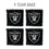 YouTheFan NFL Las Vegas Raiders Cornhole Bags - 4PK - Black - Sports Collectibles, Sports Memorabilia, Sports Fan Shop, Sports Gifts