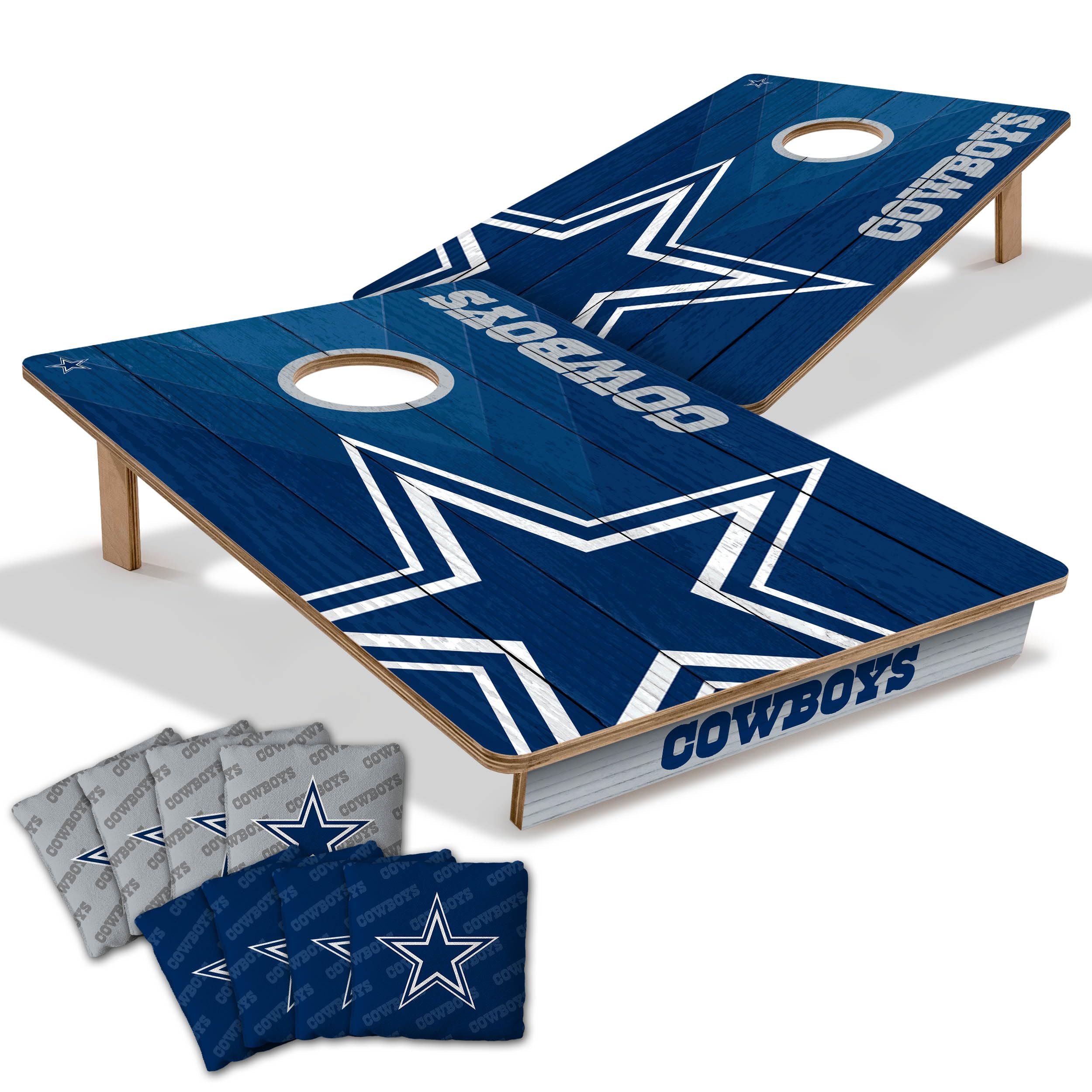 YouTheFan NFL Dallas Cowboys 2’ x 3’ Wood Cornhole Game with Logo Bags - Sports Collectibles, Sports Memorabilia, Sports Fan Shop, Sports Gifts