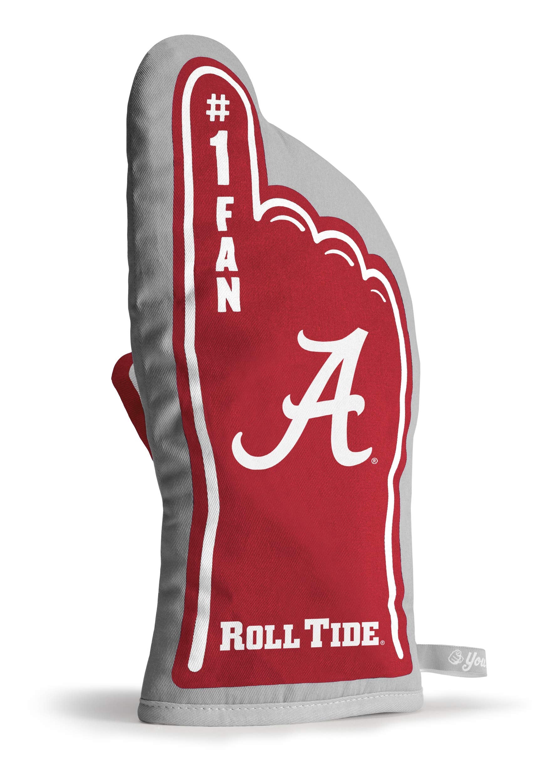 YouTheFan NCAA Alabama Crimson Tide #1 Oven Mitt 13.25" x 6.5" - Sports Collectibles, Sports Memorabilia, Sports Fan Shop, Sports Gifts