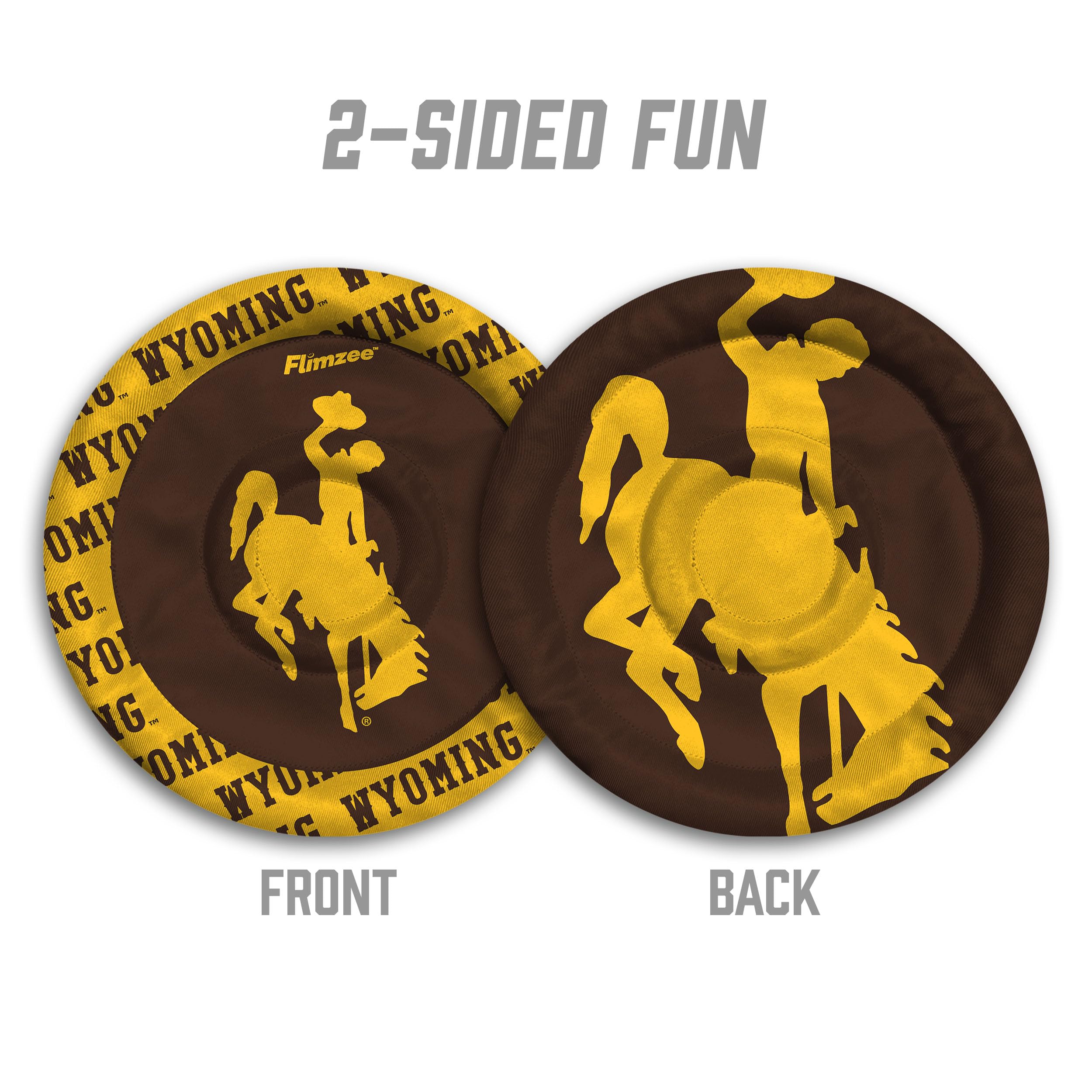 YouTheFan NCAA Wyoming Cowboys Flimzee Bean-Bag Flying Disc - Sports Collectibles, Sports Memorabilia, Sports Fan Shop, Sports Gifts