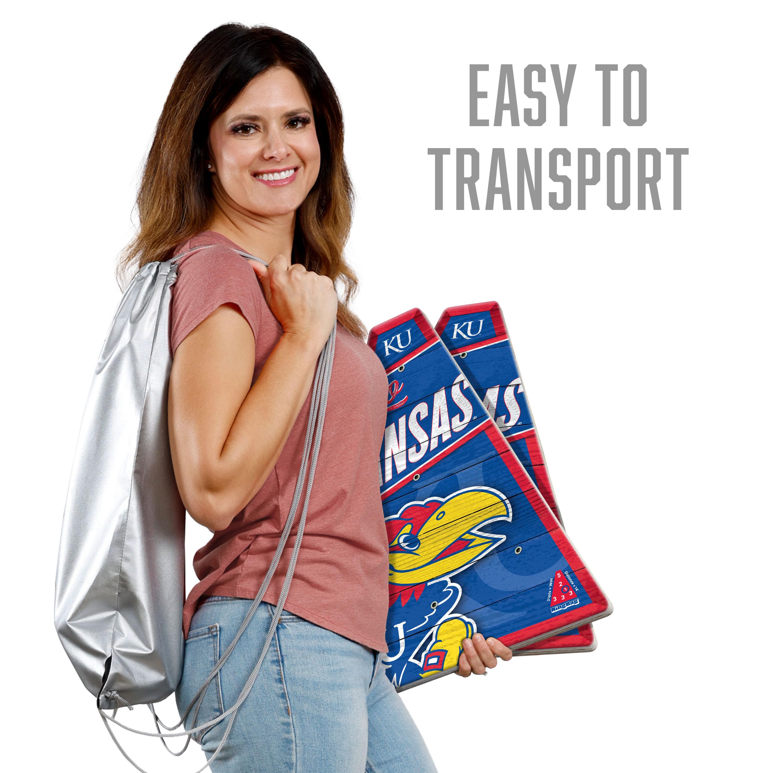 YouTheFan NCAA Kansas Jayhawks RingBag - Sports Collectibles, Sports Memorabilia, Sports Fan Shop, Sports Gifts
