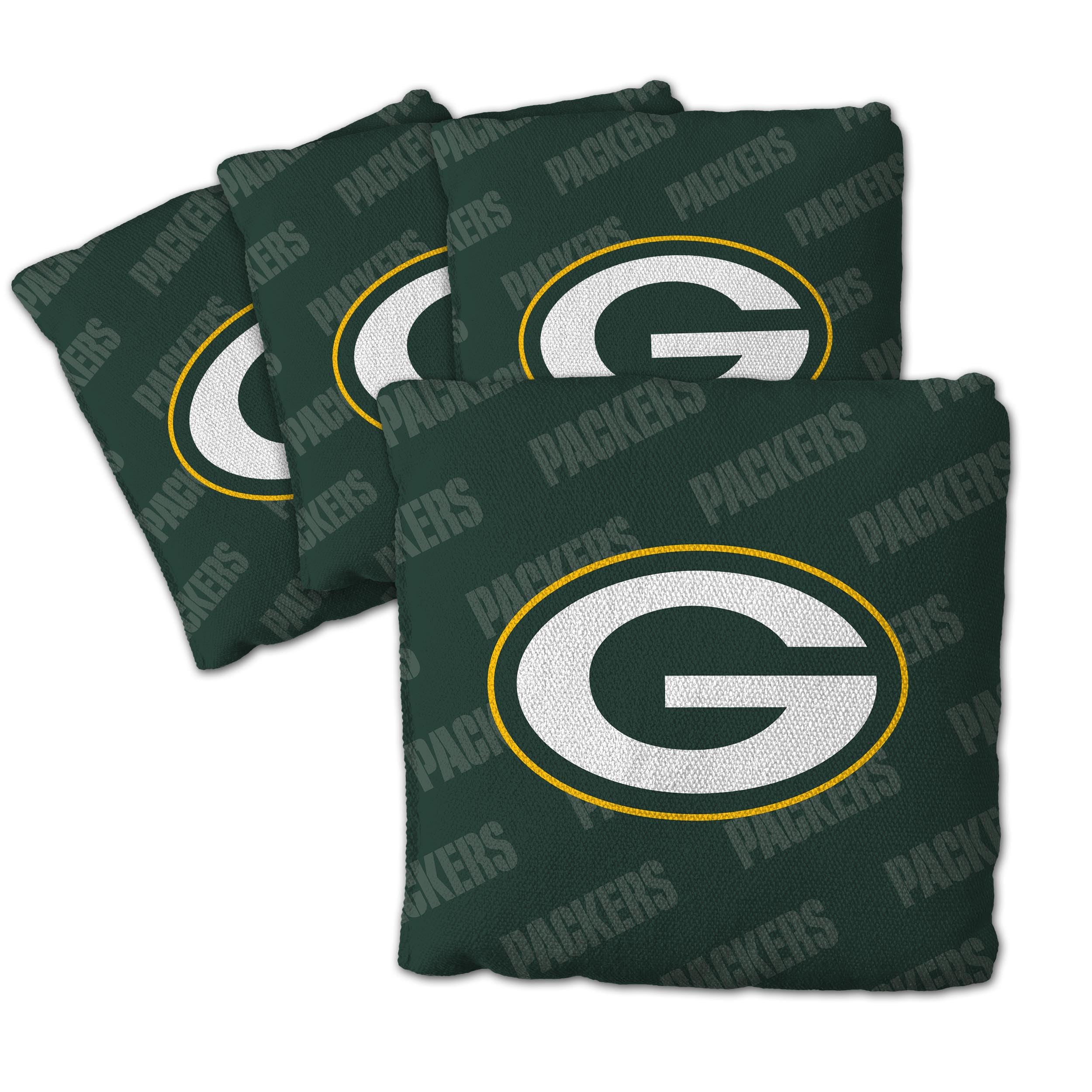 YouTheFan NFL Green Bay Packers Cornhole Bags - 4PK - Green - Sports Collectibles, Sports Memorabilia, Sports Fan Shop, Sports Gifts