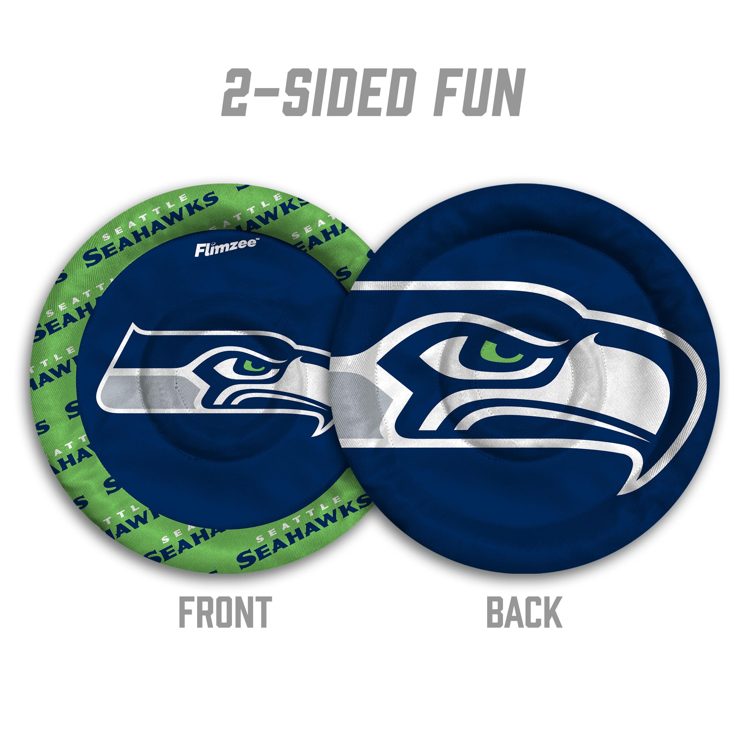 YouTheFan NFL Seattle Seahawks Flimzee Bean-Bag Flying Disc - Sports Collectibles, Sports Memorabilia, Sports Fan Shop, Sports Gifts