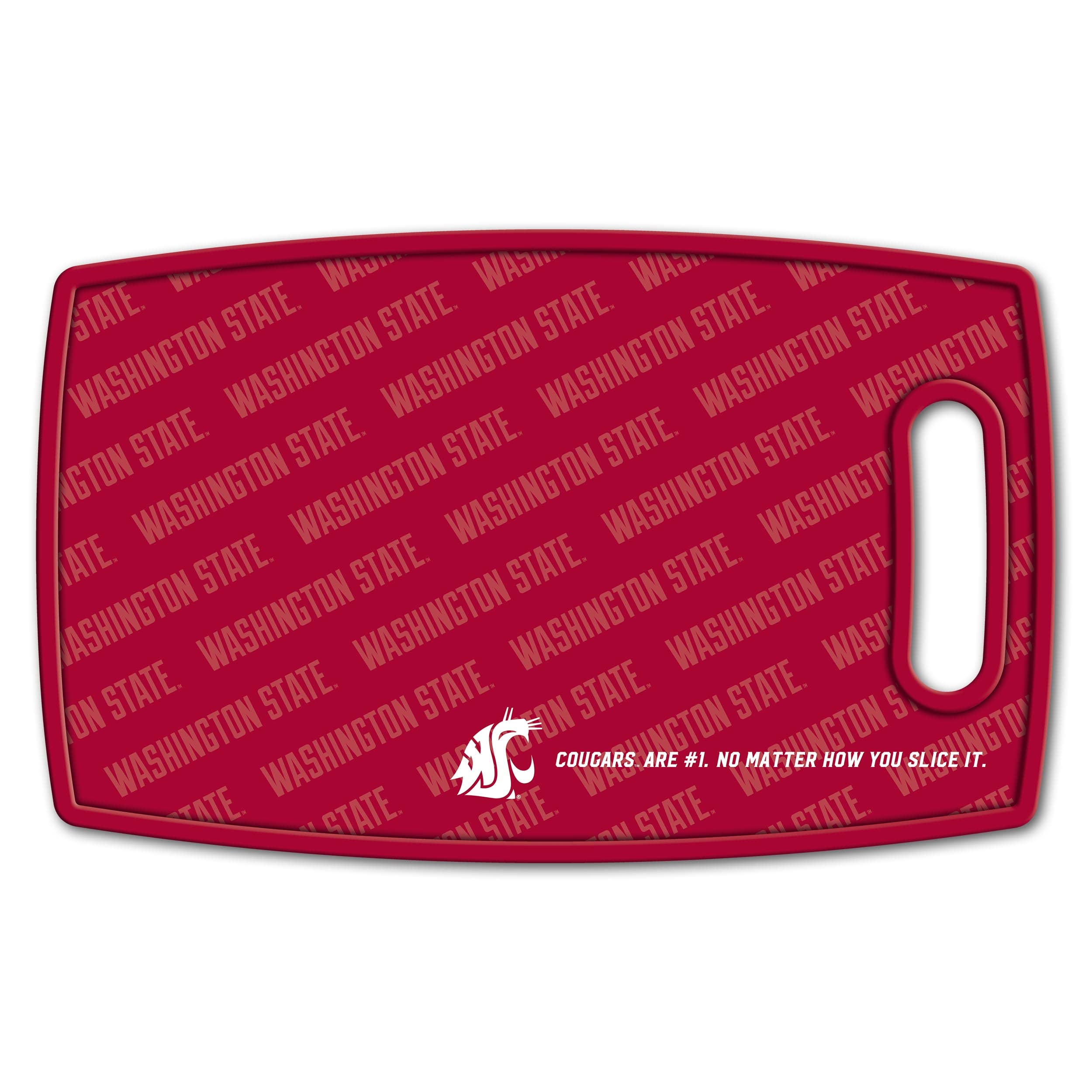 YouTheFan NCAA Washington State Cougars Logo Series Cutting Board - Sports Collectibles, Sports Memorabilia, Sports Fan Shop, Sports Gifts