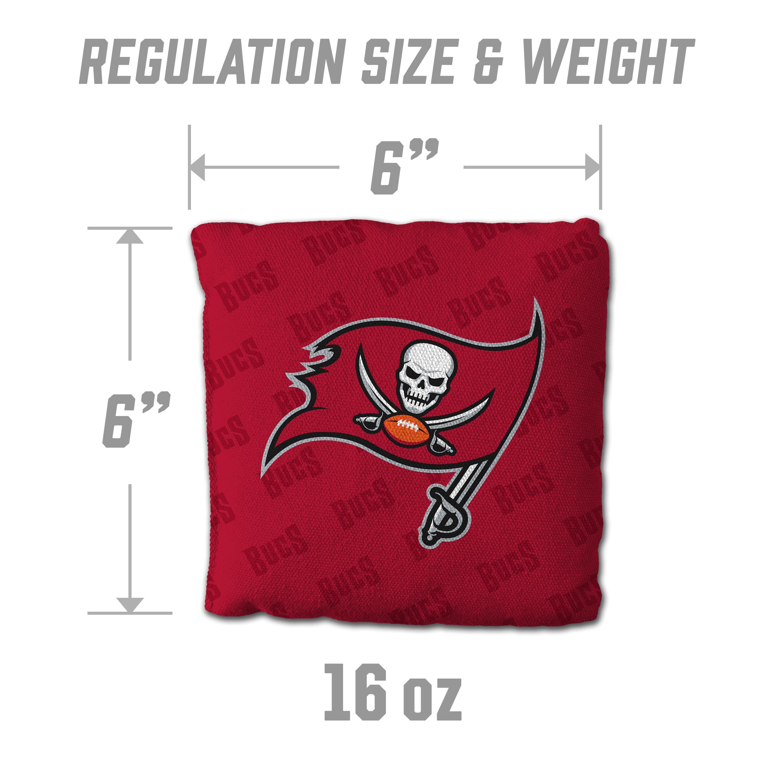 YouTheFan NFL Tampa Bay Buccaneers Cornhole Bags - 4PK - Red - Sports Collectibles, Sports Memorabilia, Sports Fan Shop, Sports Gifts