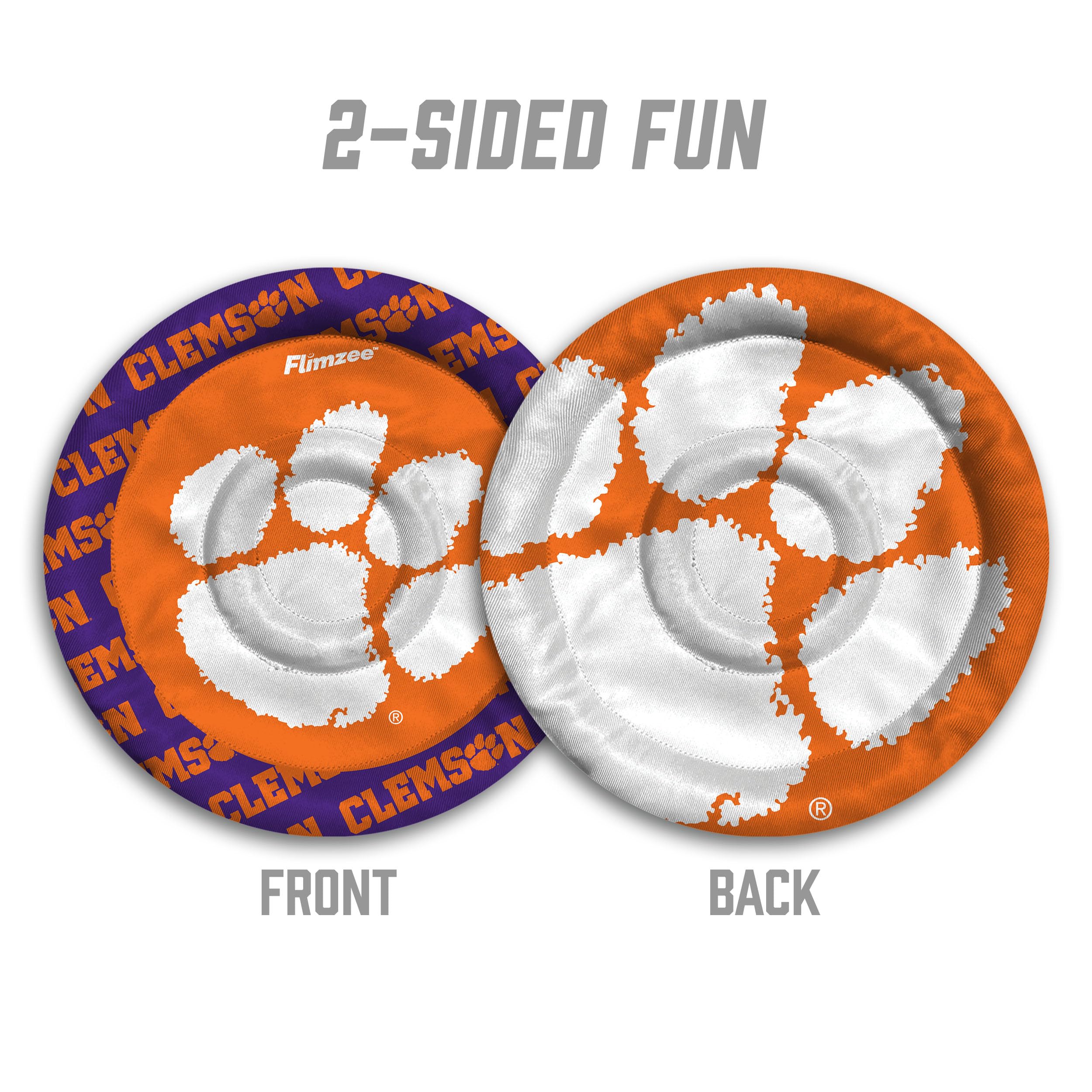 YouTheFan NCAA Clemson Tigers Flimzee Bean-Bag Flying Disc - Sports Collectibles, Sports Memorabilia, Sports Fan Shop, Sports Gifts
