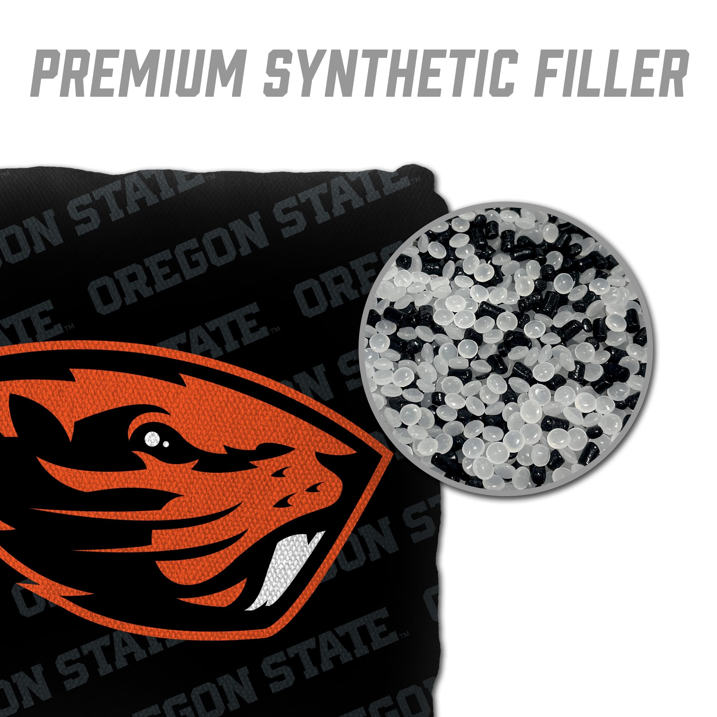 YouTheFan NCAA Oregon State Beavers Cornhole Bags - 4PK - Black - Sports Collectibles, Sports Memorabilia, Sports Fan Shop, Sports Gifts