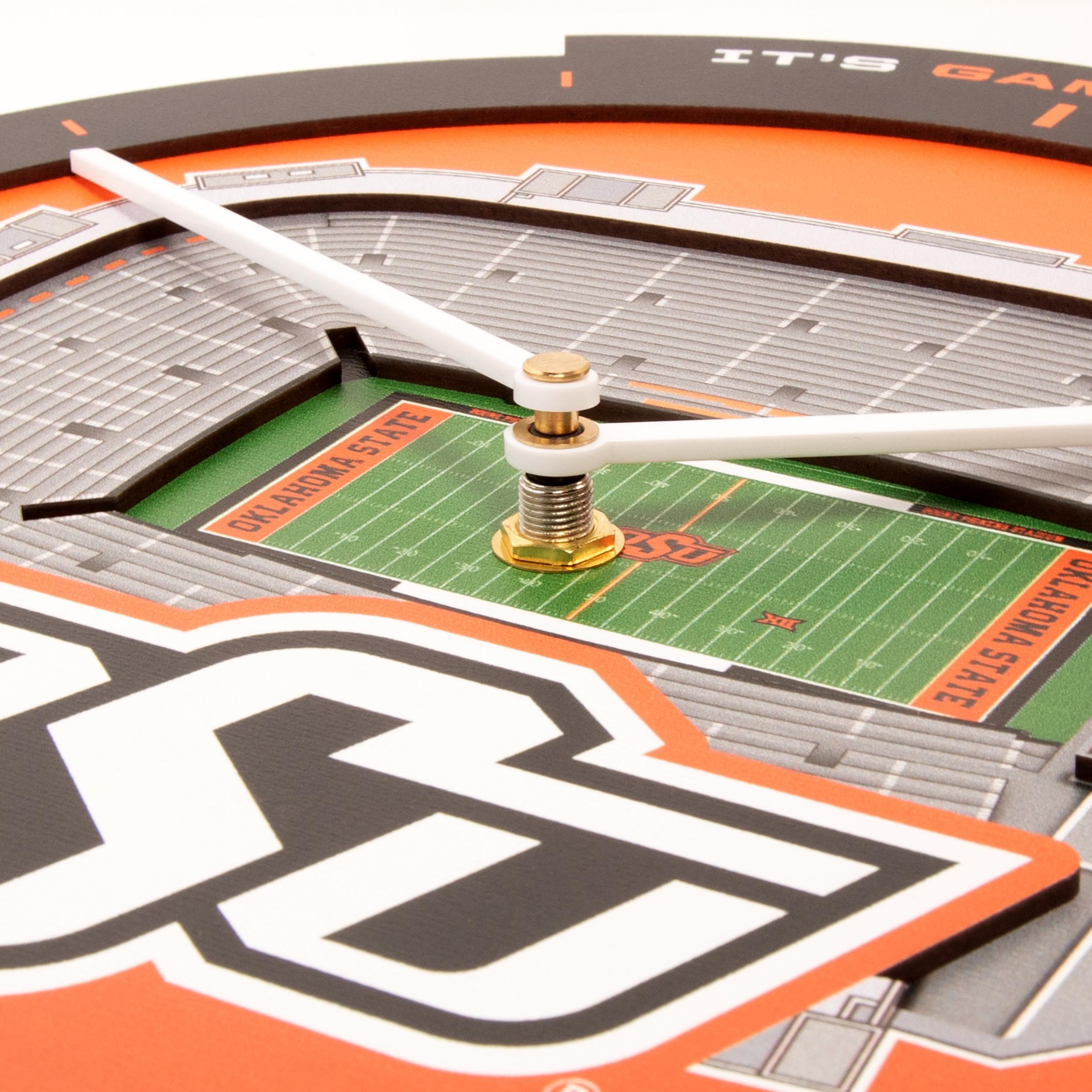 YouTheFan NCAA Oklahoma State Cowboys 3D StadiumView Clock - Sports Collectibles, Sports Memorabilia, Sports Fan Shop, Sports Gifts