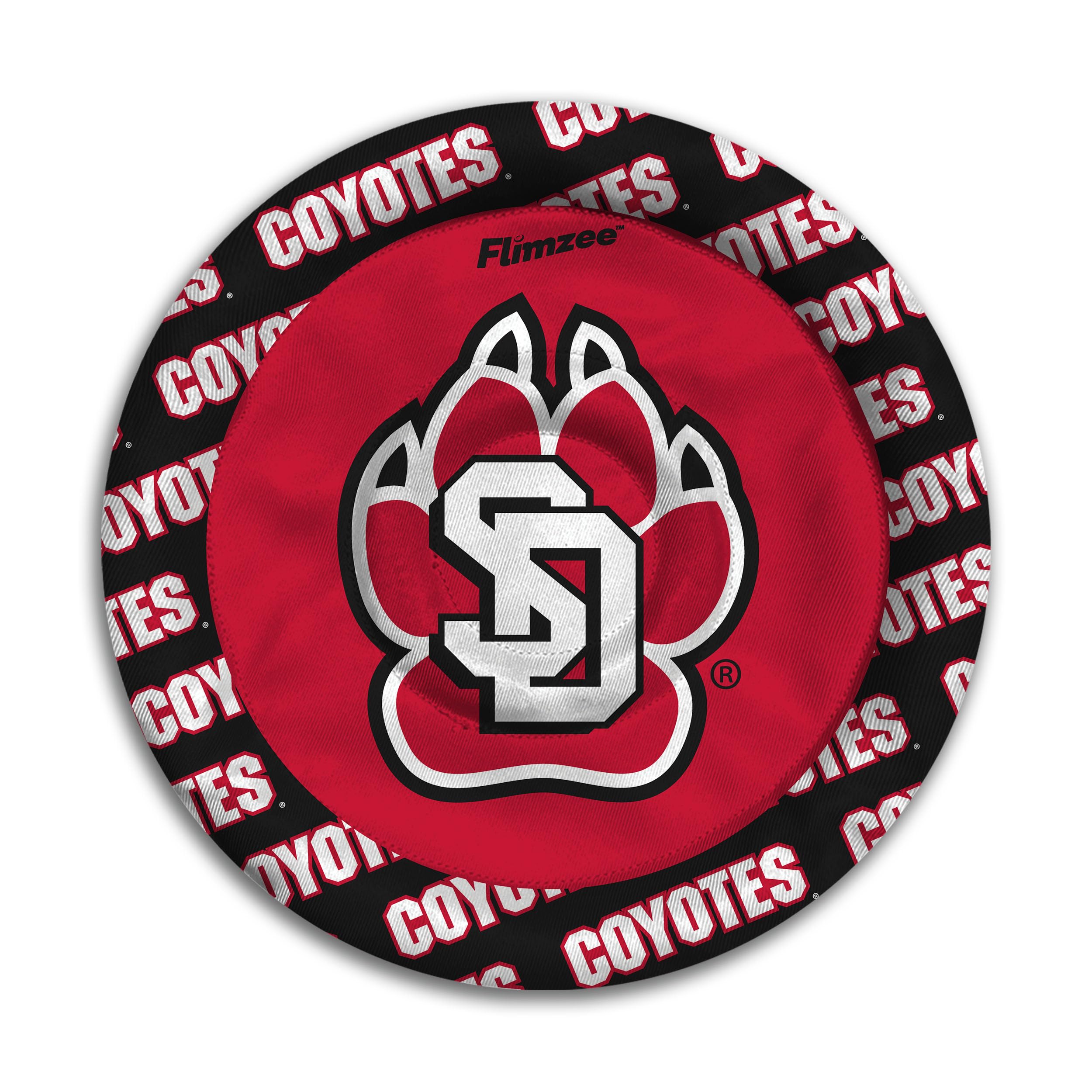 YouTheFan NCAA South Dakota Coyotes Flimzee Bean-Bag Flying Disc - Sports Collectibles, Sports Memorabilia, Sports Fan Shop, Sports Gifts