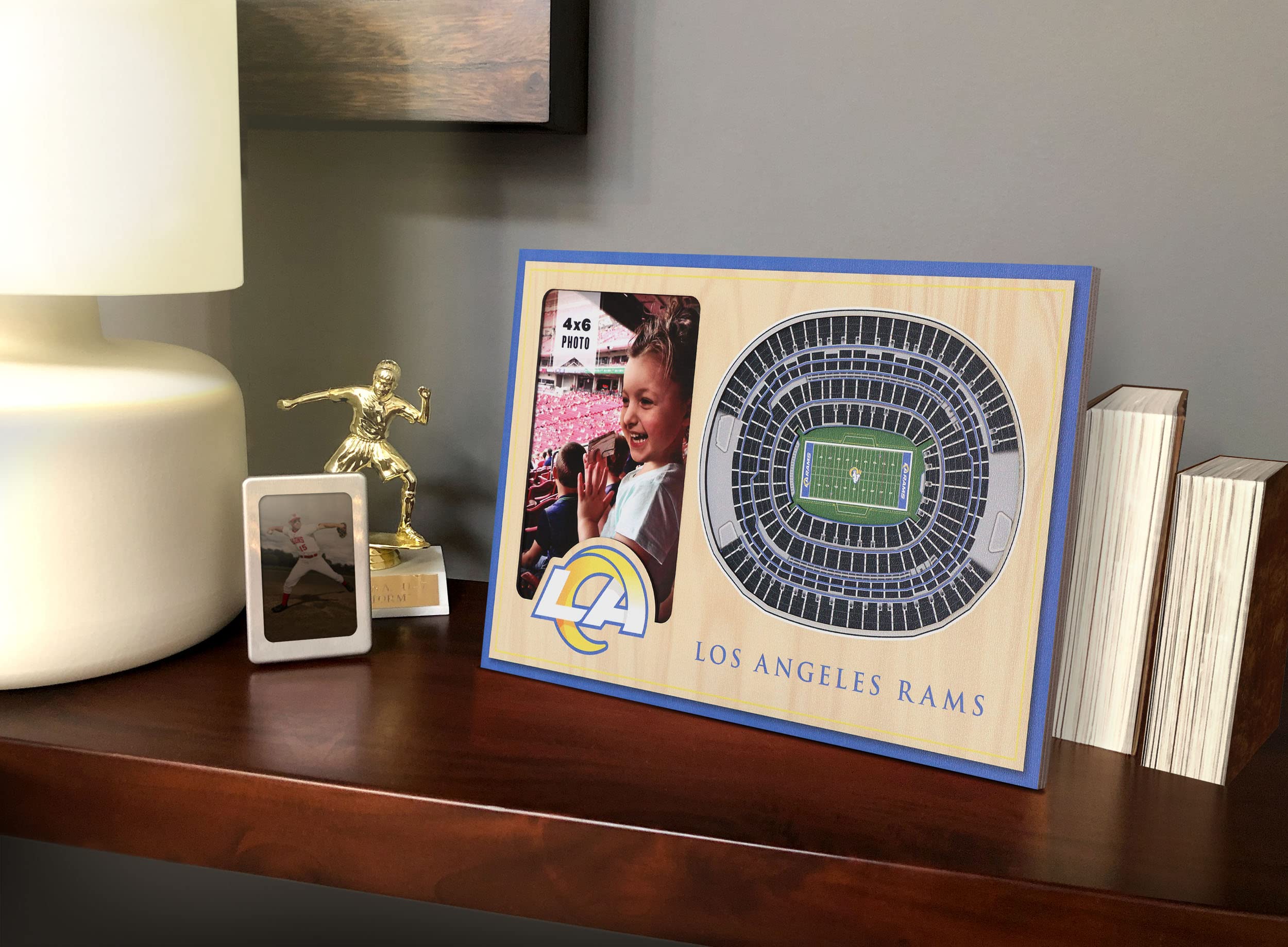 YouTheFan NFL Los Angeles Rams 3D StadiumViews Picture Frame - Sports Collectibles, Sports Memorabilia, Sports Fan Shop, Sports Gifts