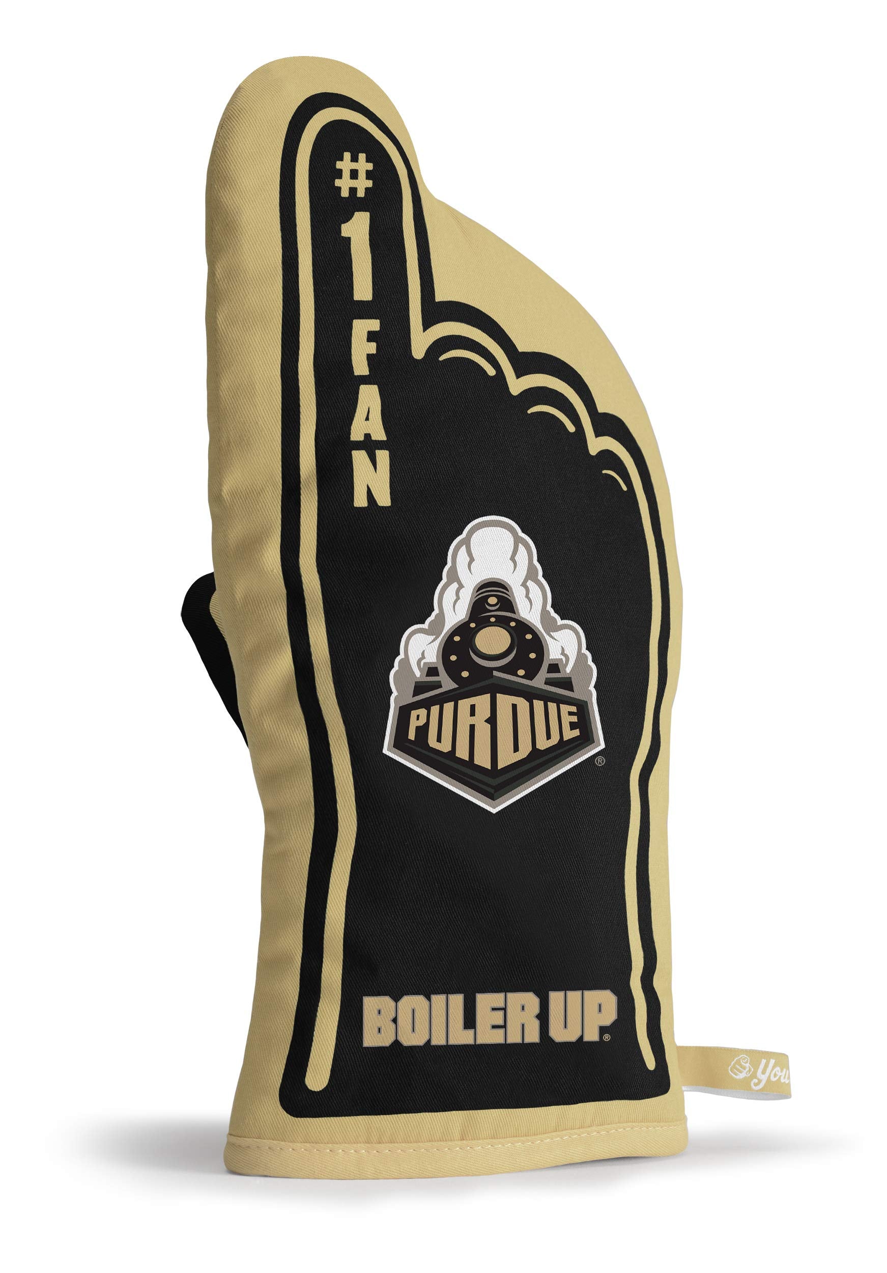 YouTheFan NCAA Purdue Boilermakers #1 Oven Mitt 13.25" x 6.5" - Sports Gifts, Sports Memorabilia, Sports Collectibles, Fan Shop